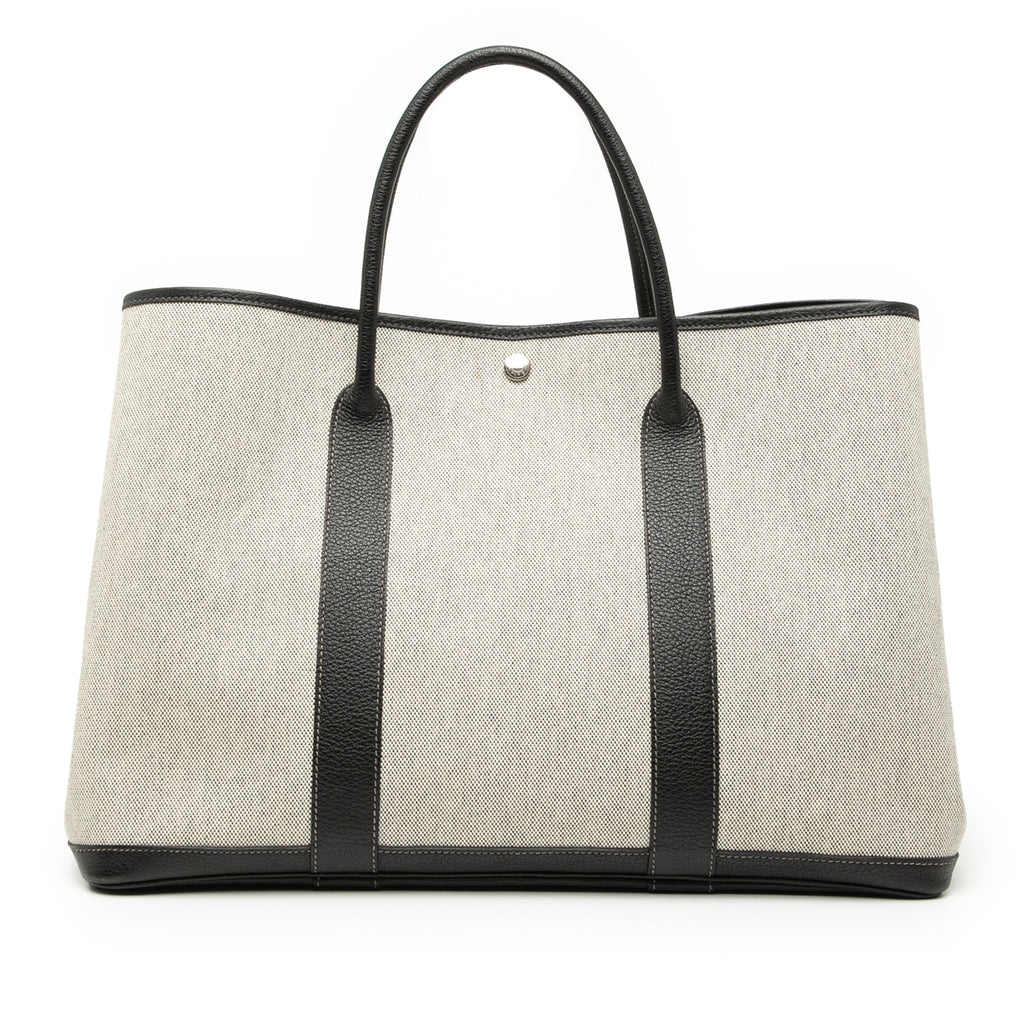 Garden Party Tote Toile and Leather 49