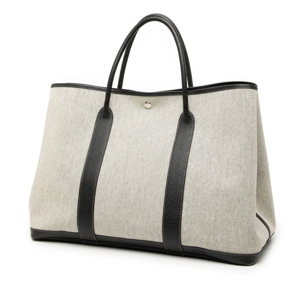 Garden Party Tote Toile and Leather 49