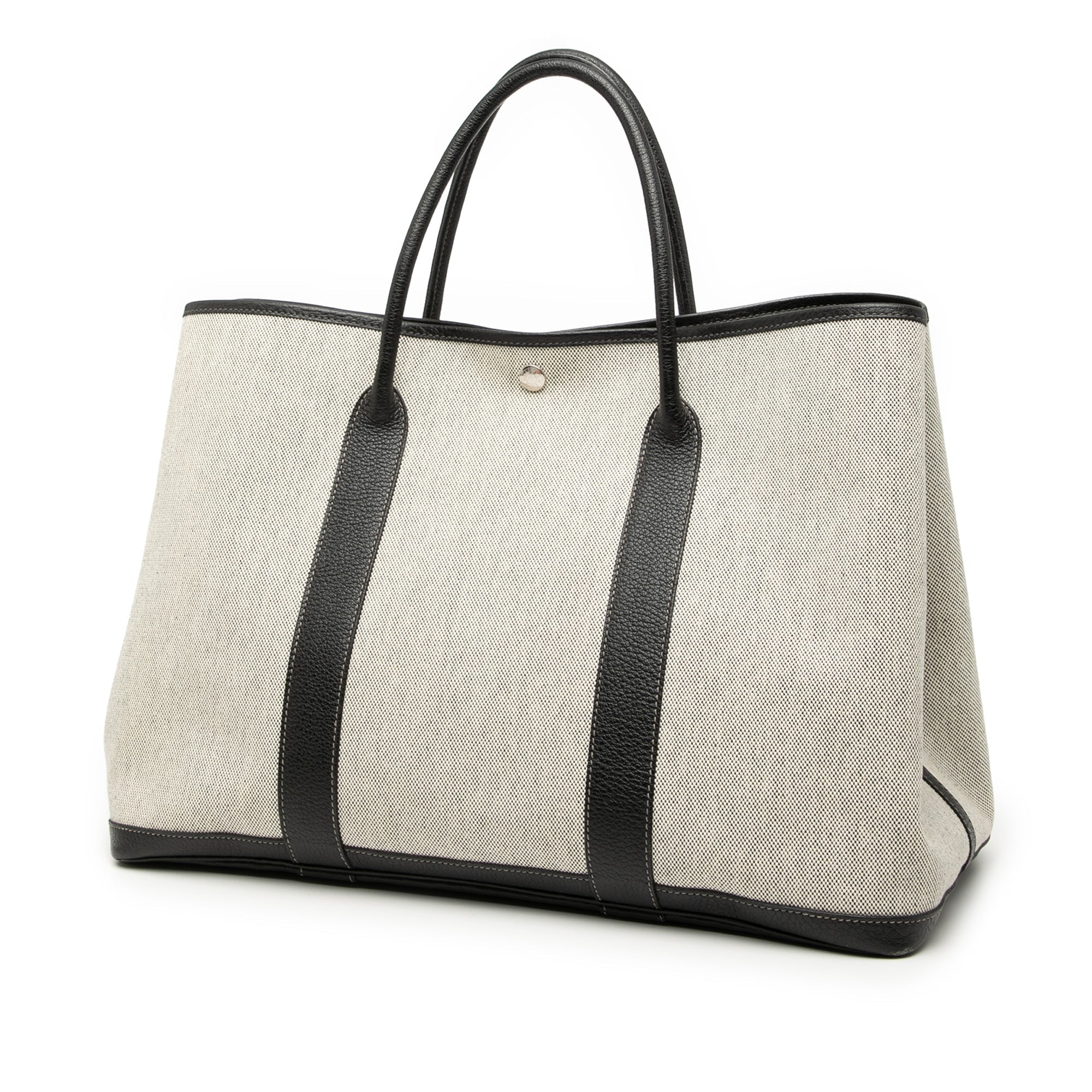 Garden Party Tote Toile and Leather 49