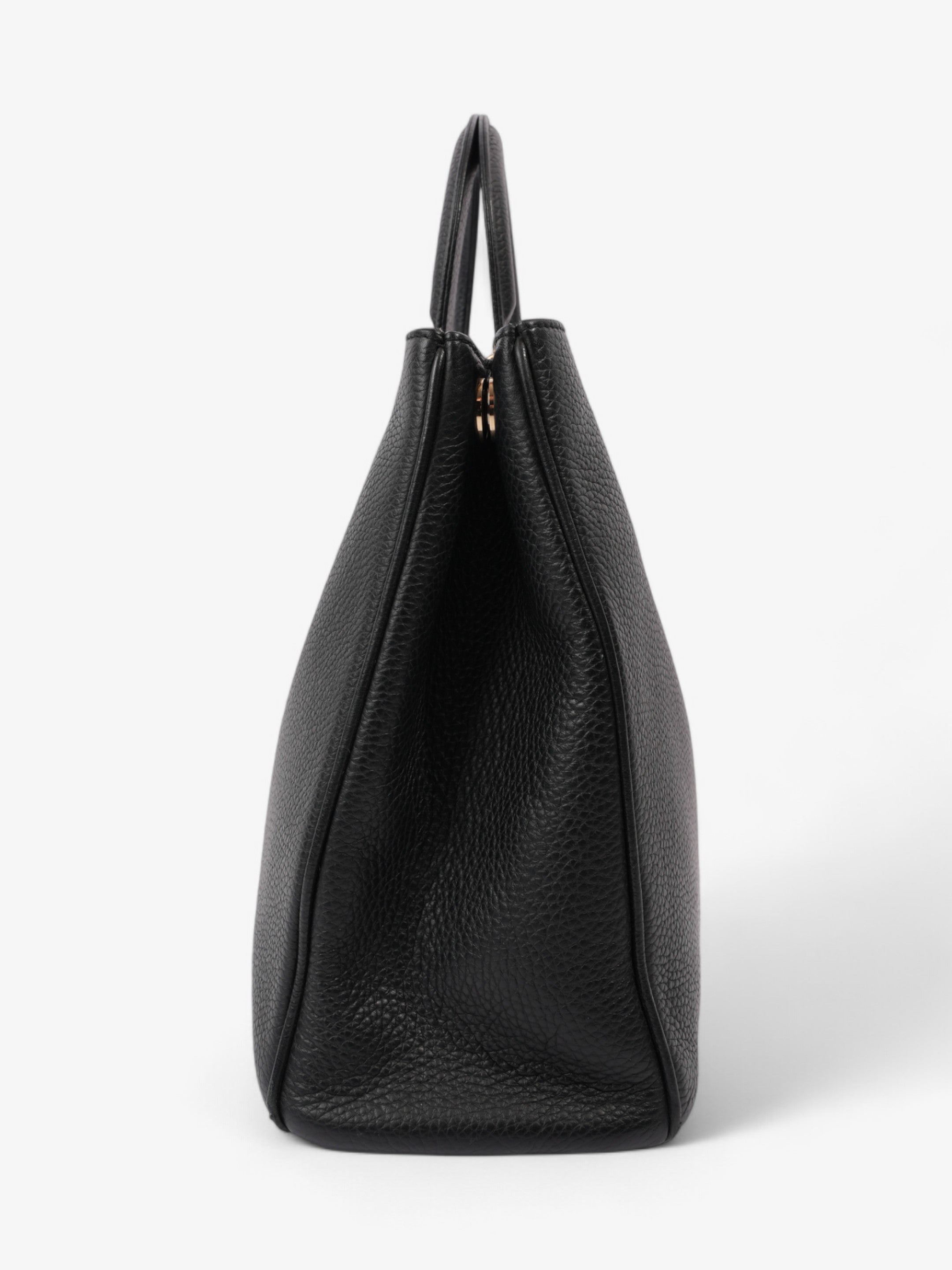 Christian Dior Diorissimo Satchel Black Calfskin Leather Large