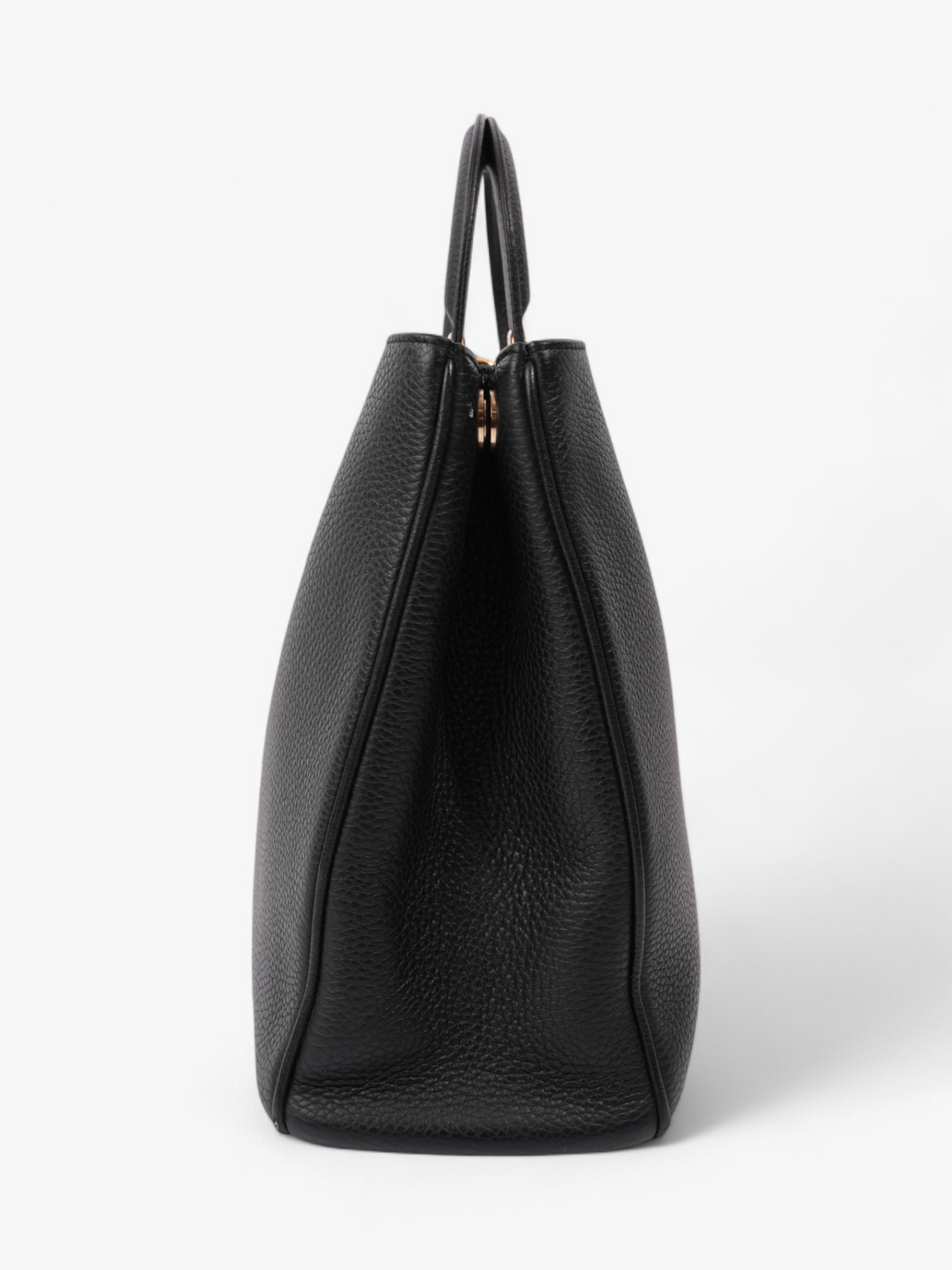 Christian Dior Diorissimo Satchel Black Calfskin Leather Large