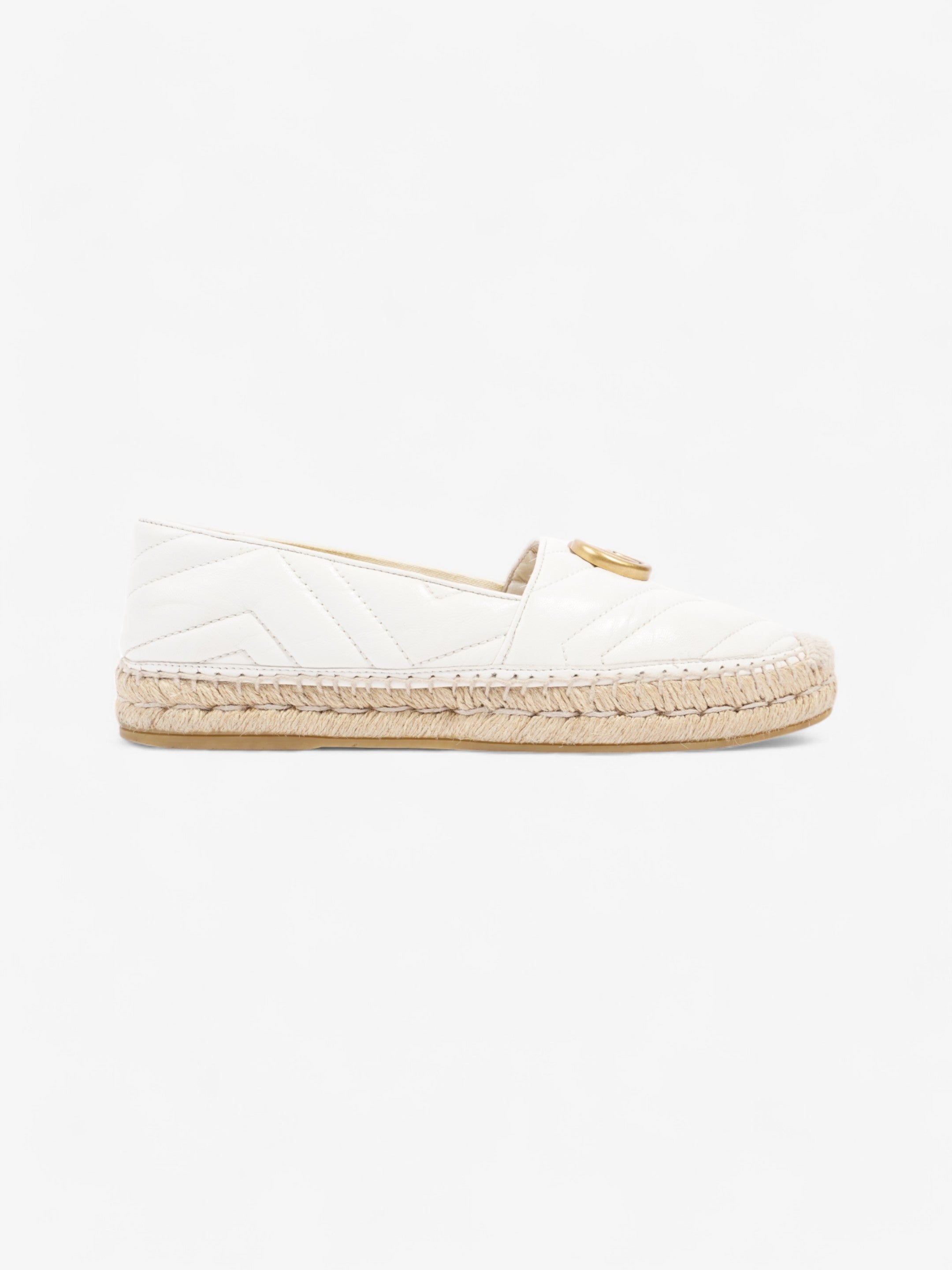 Gucci GG Marmont espadrilles White  Leather EU 38 UK 5
