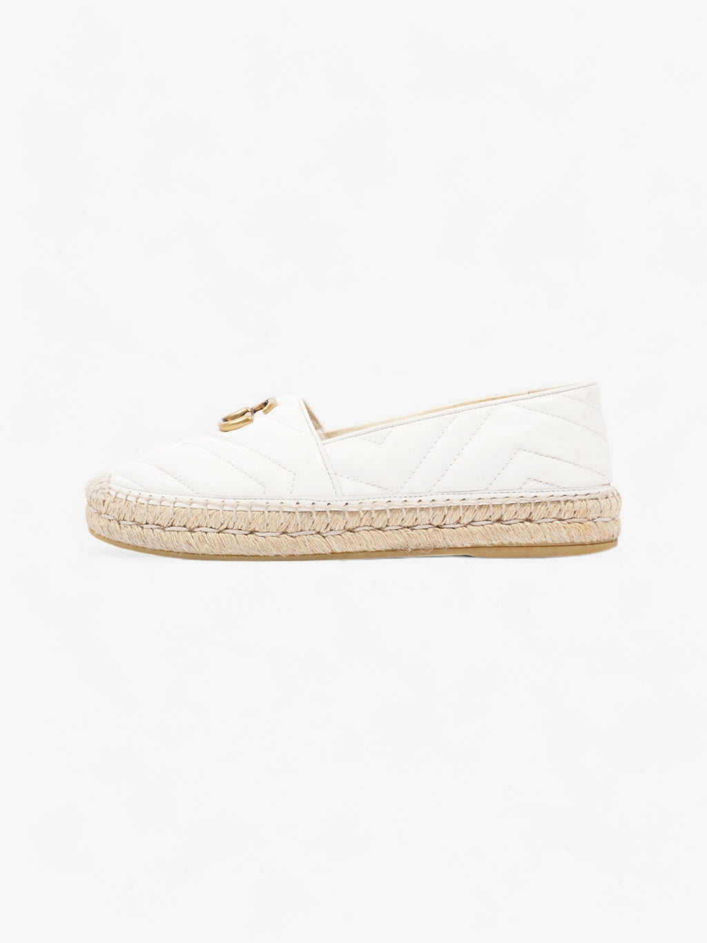 Gucci GG Marmont espadrilles White  Leather EU 38 UK 5