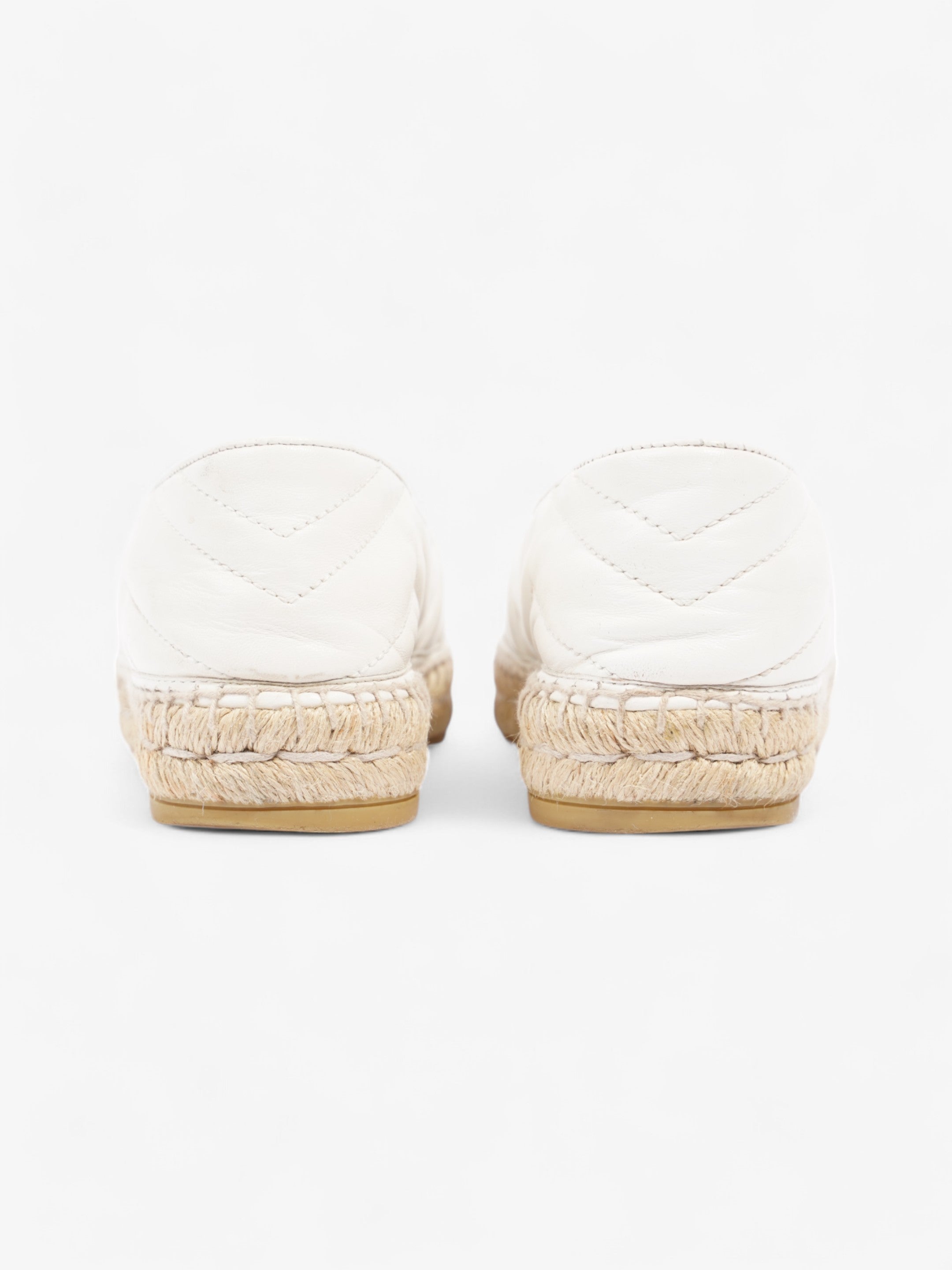 Gucci GG Marmont espadrilles White  Leather EU 38 UK 5