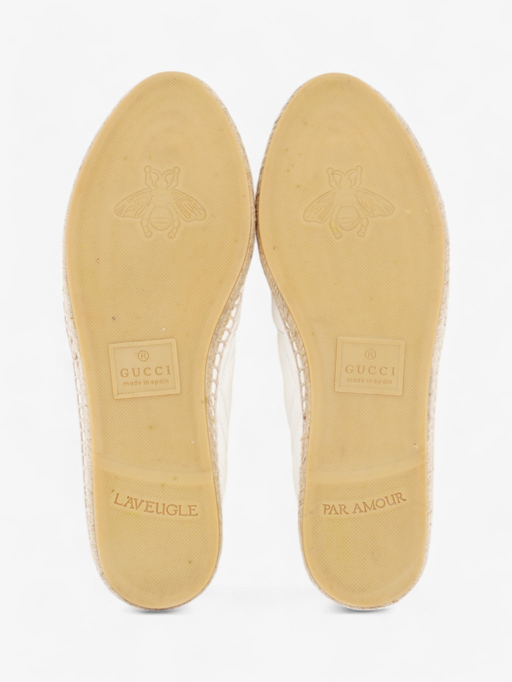 Gucci GG Marmont espadrilles White  Leather EU 38 UK 5