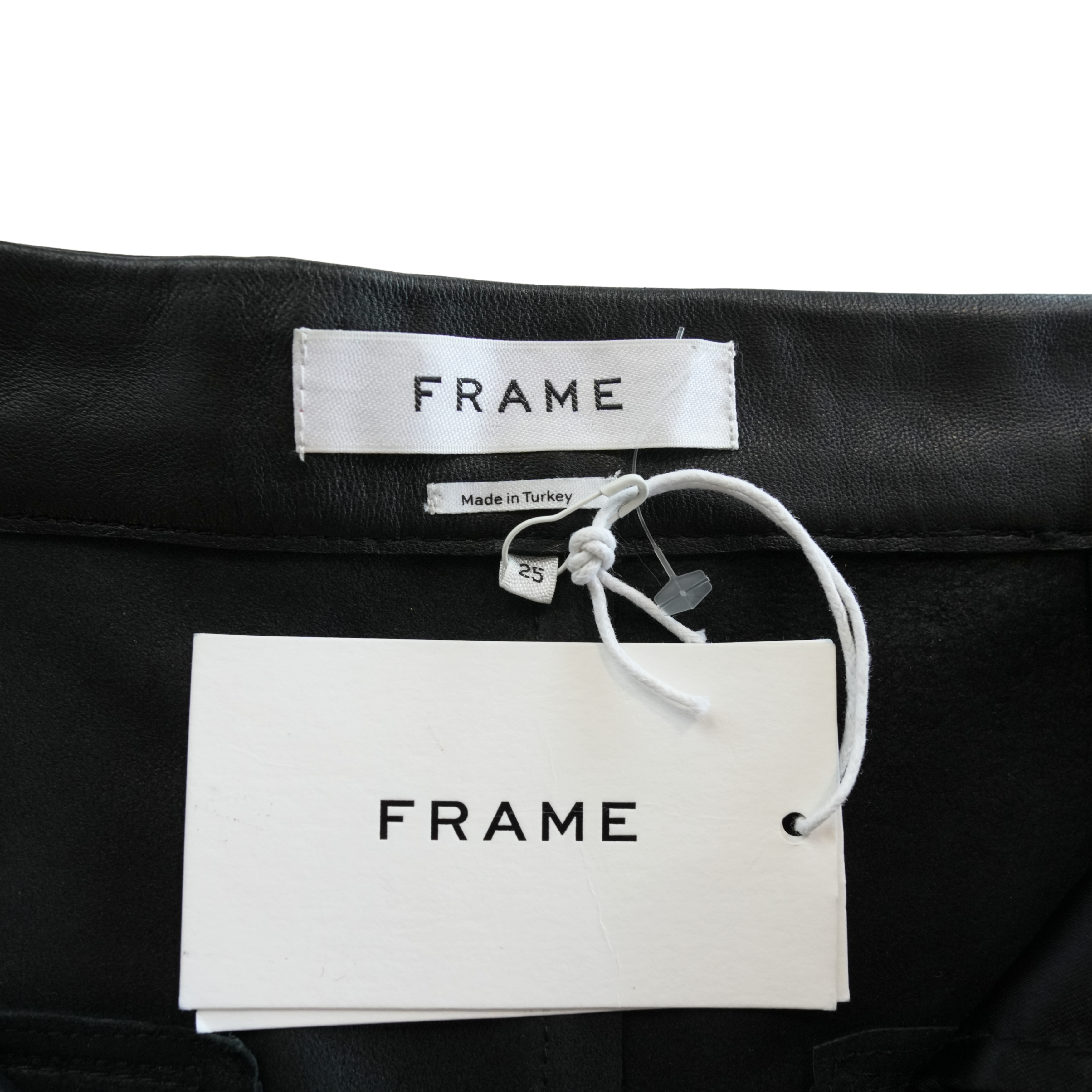 Frame Pleated Leather Shorts - Women's 25