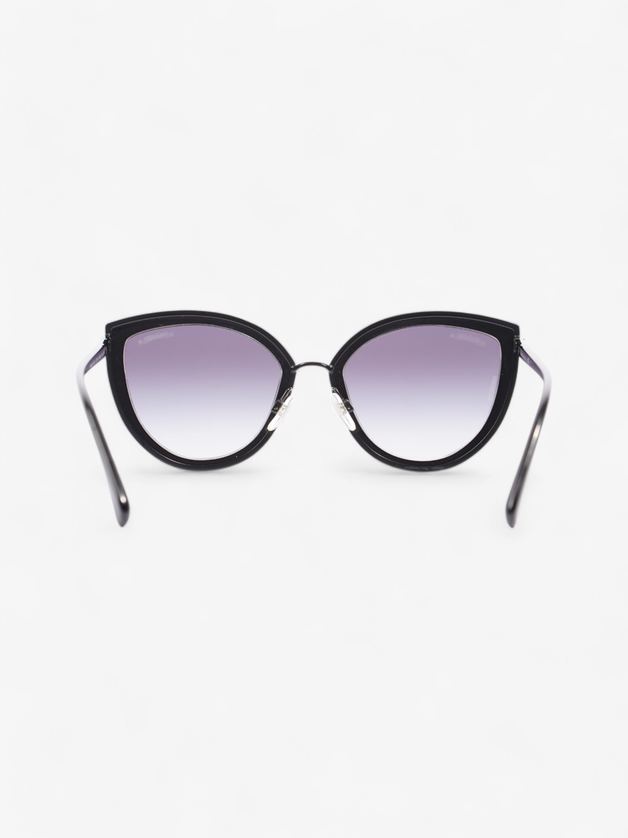 Chanel Cat-Eye Sunglasses Black Acetate 140mm