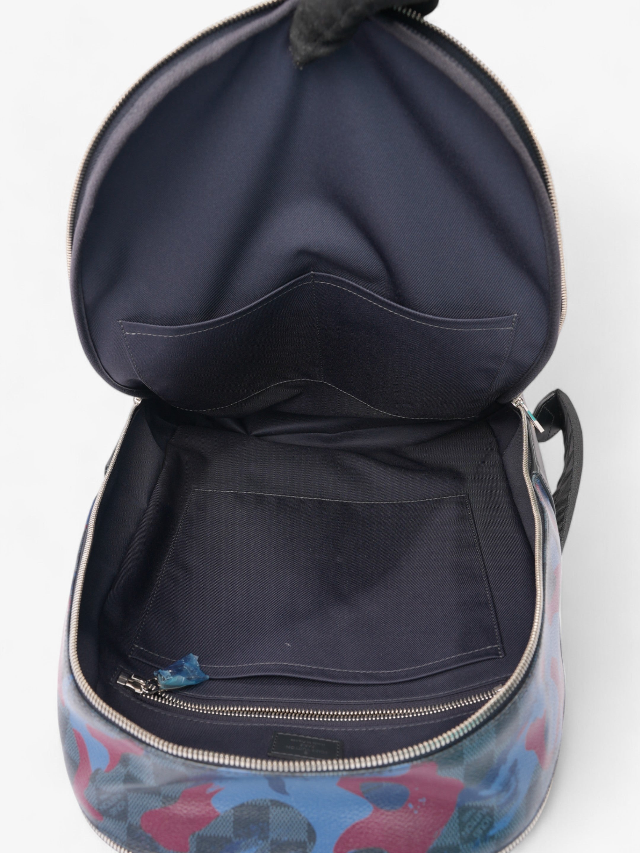 Louis Vuitton Andy Backpack Damier Cobalt Coated Canvas