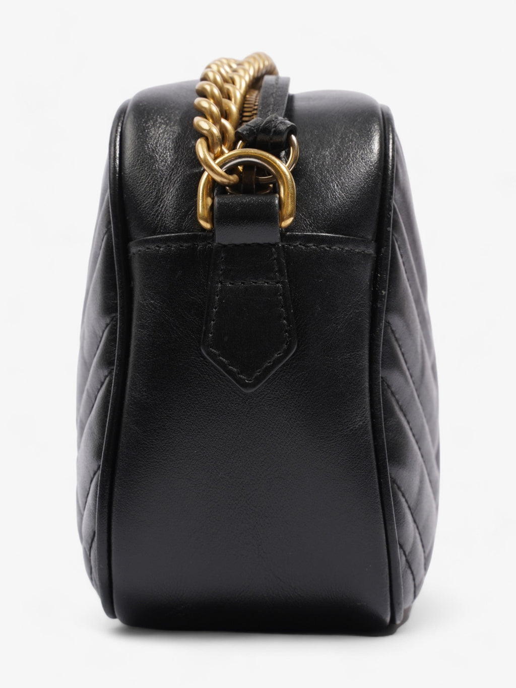 Gucci GG Marmont Black Matelasse Leather Small