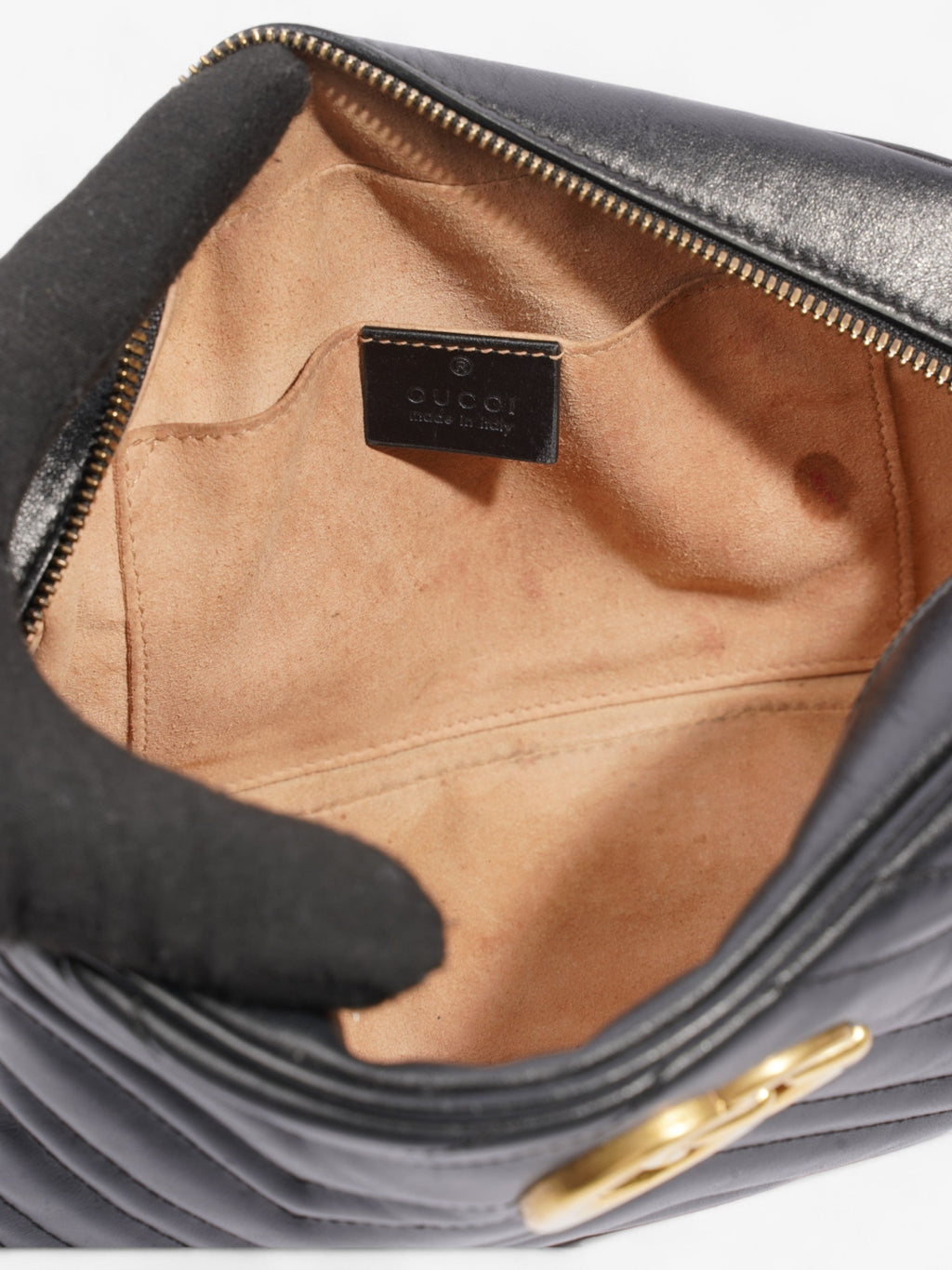 Gucci GG Marmont Black Matelasse Leather Small
