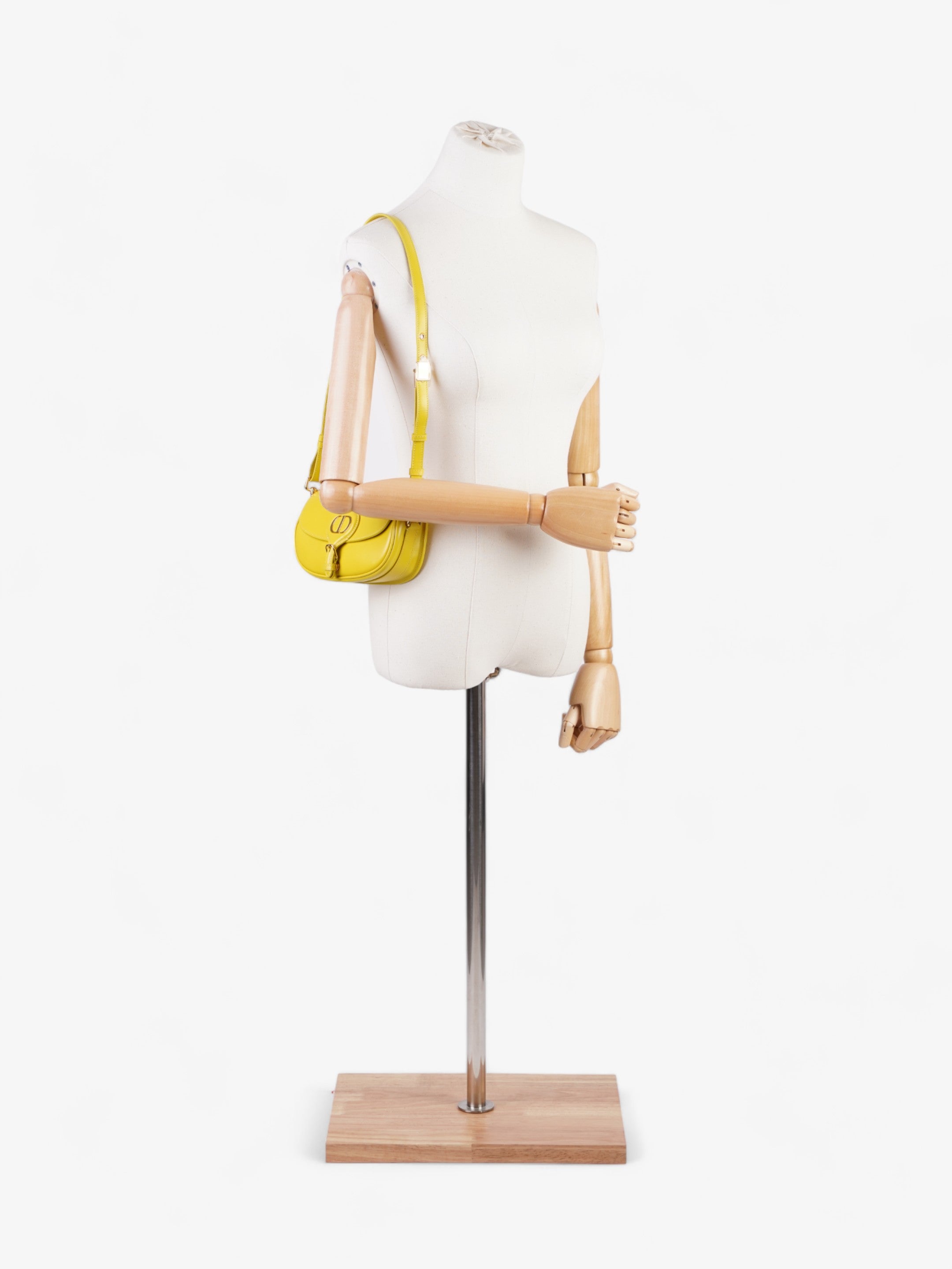 Christian Dior Bobby East West Yellow Calfskin Leather