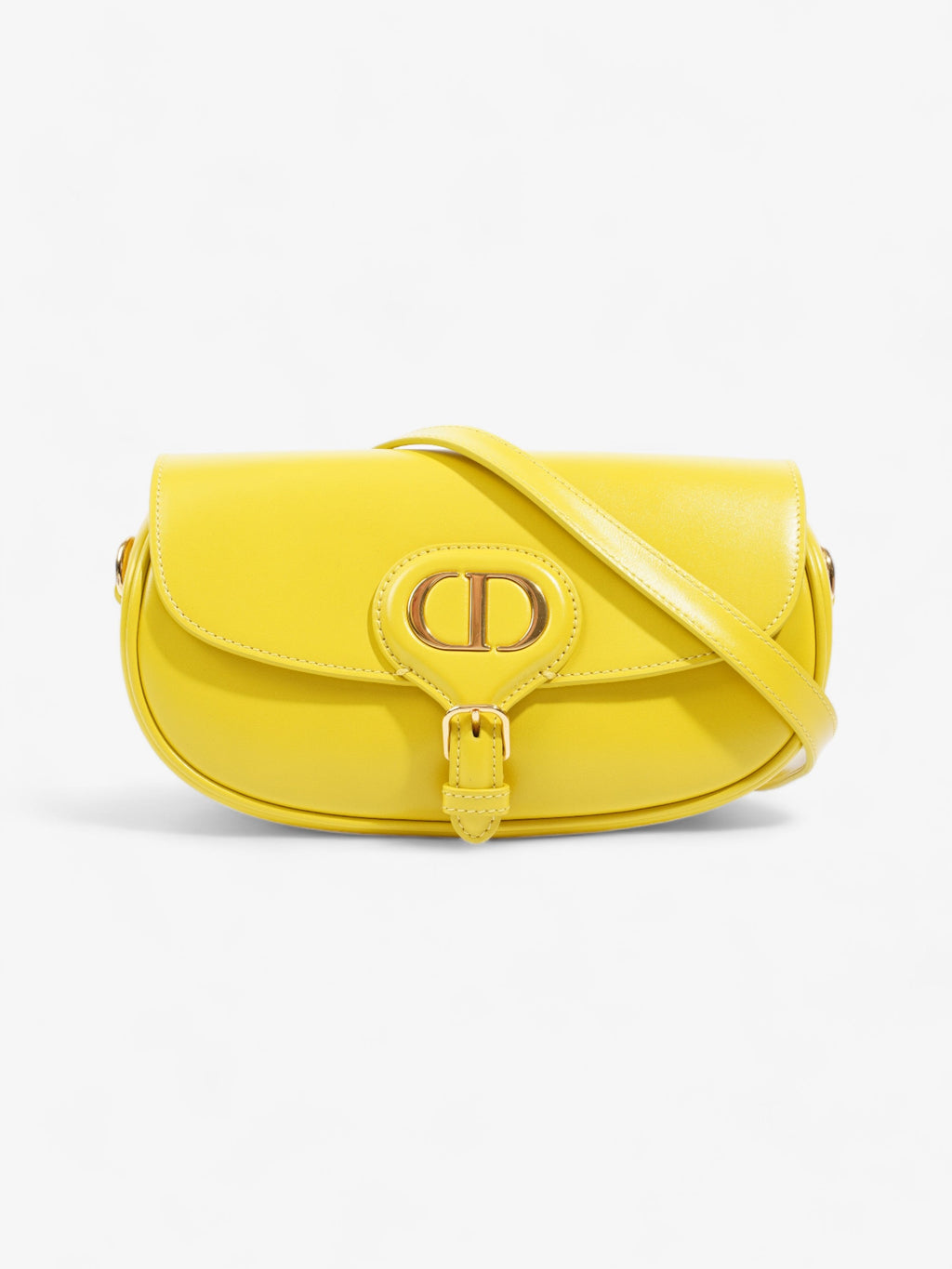 Christian Dior Bobby East West Yellow Calfskin Leather