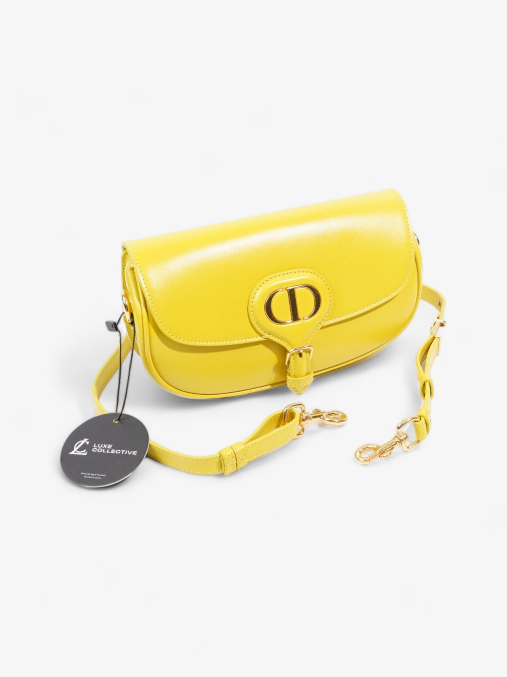 Christian Dior Bobby East West Yellow Calfskin Leather