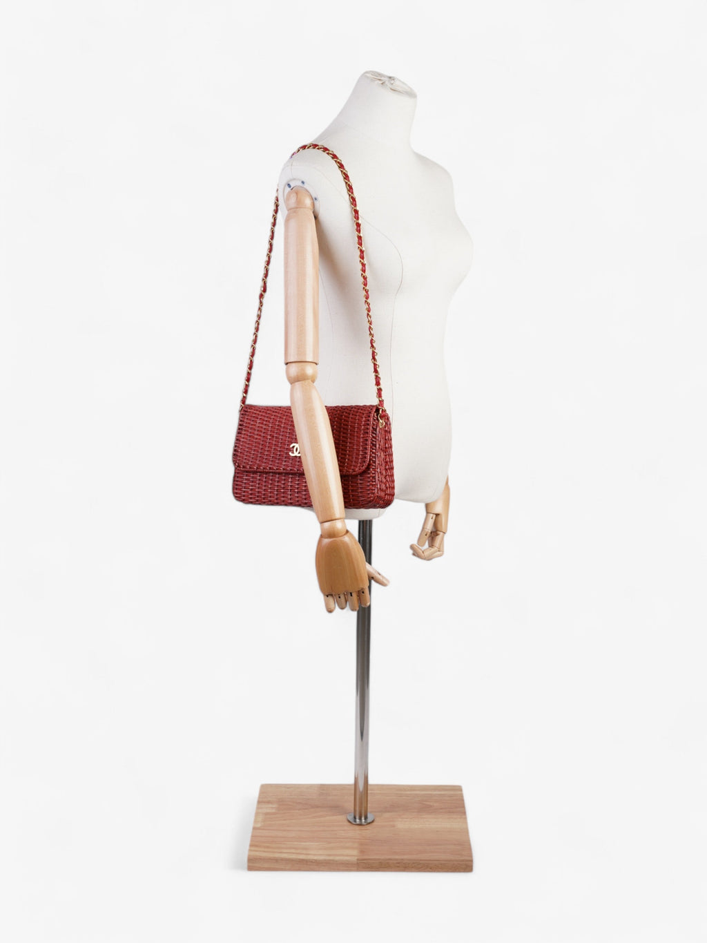 Chanel Classic Flap Red Wicker