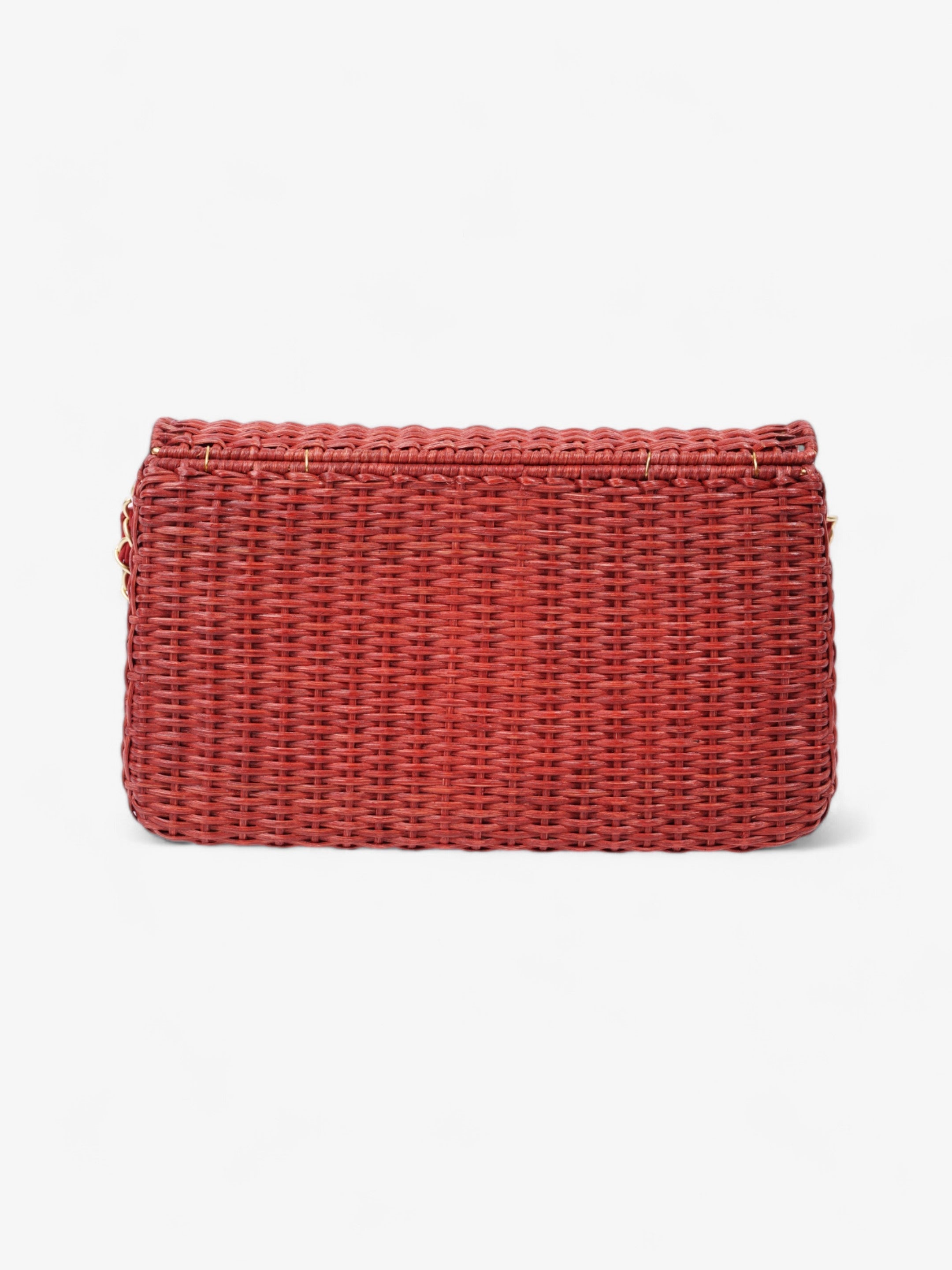 Chanel Classic Flap Red Wicker