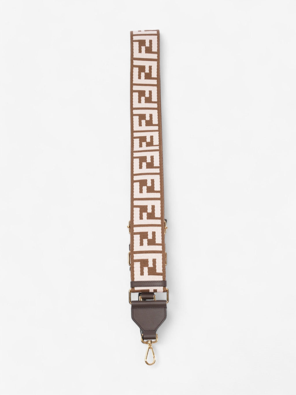 Fendi Strap You Brown / Light Pink / Gold Canvas