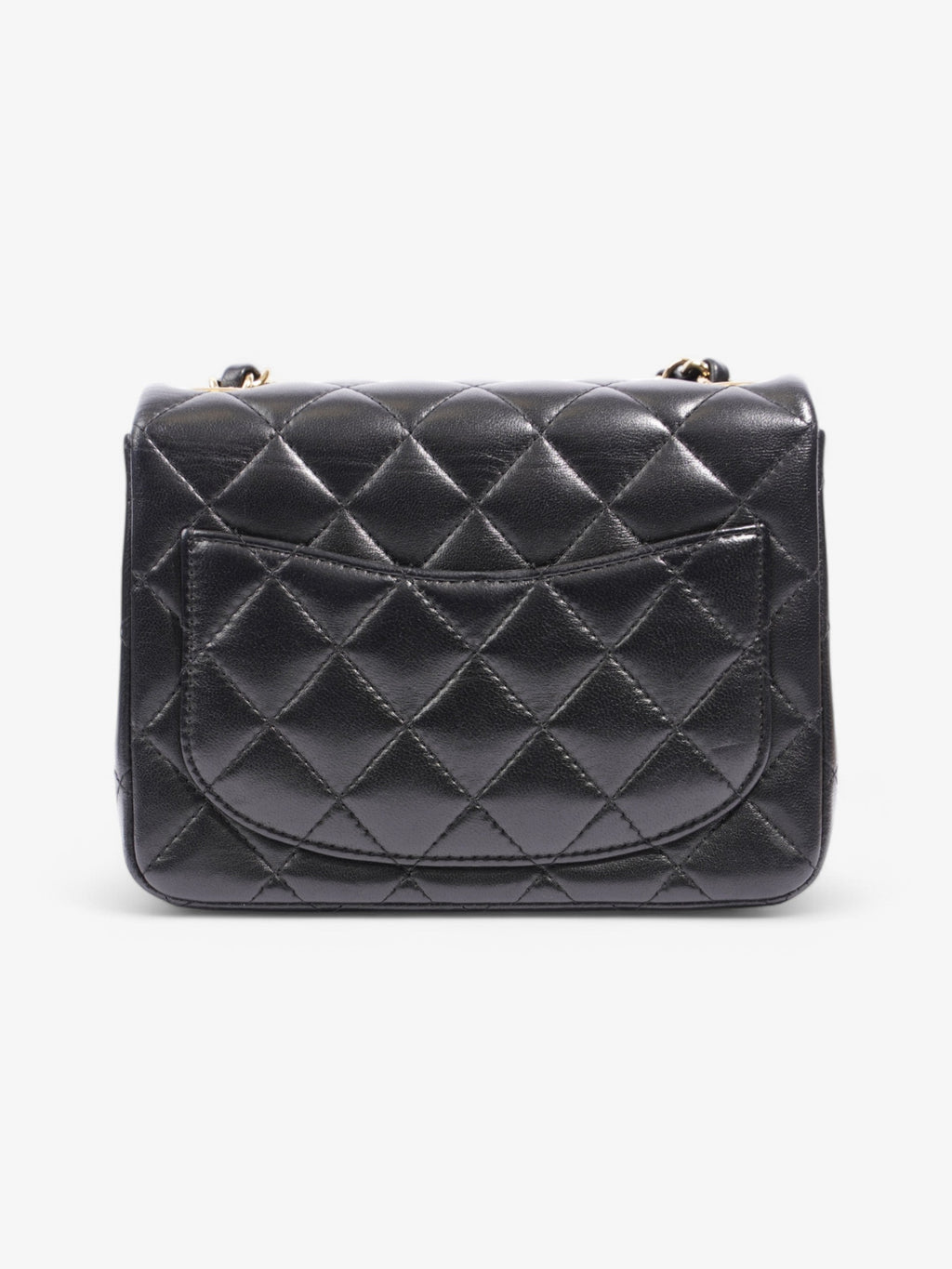 Chanel Classic Square Flap Black Lambskin Leather Mini