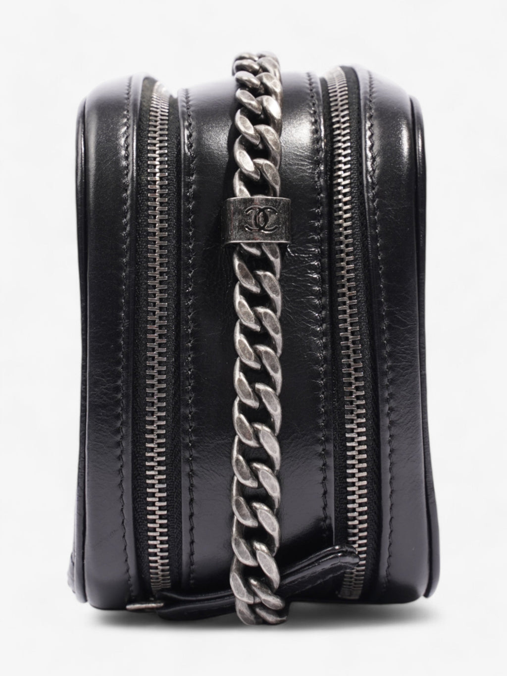 Chanel Coco Boy Camera Bag Black Calfskin Leather