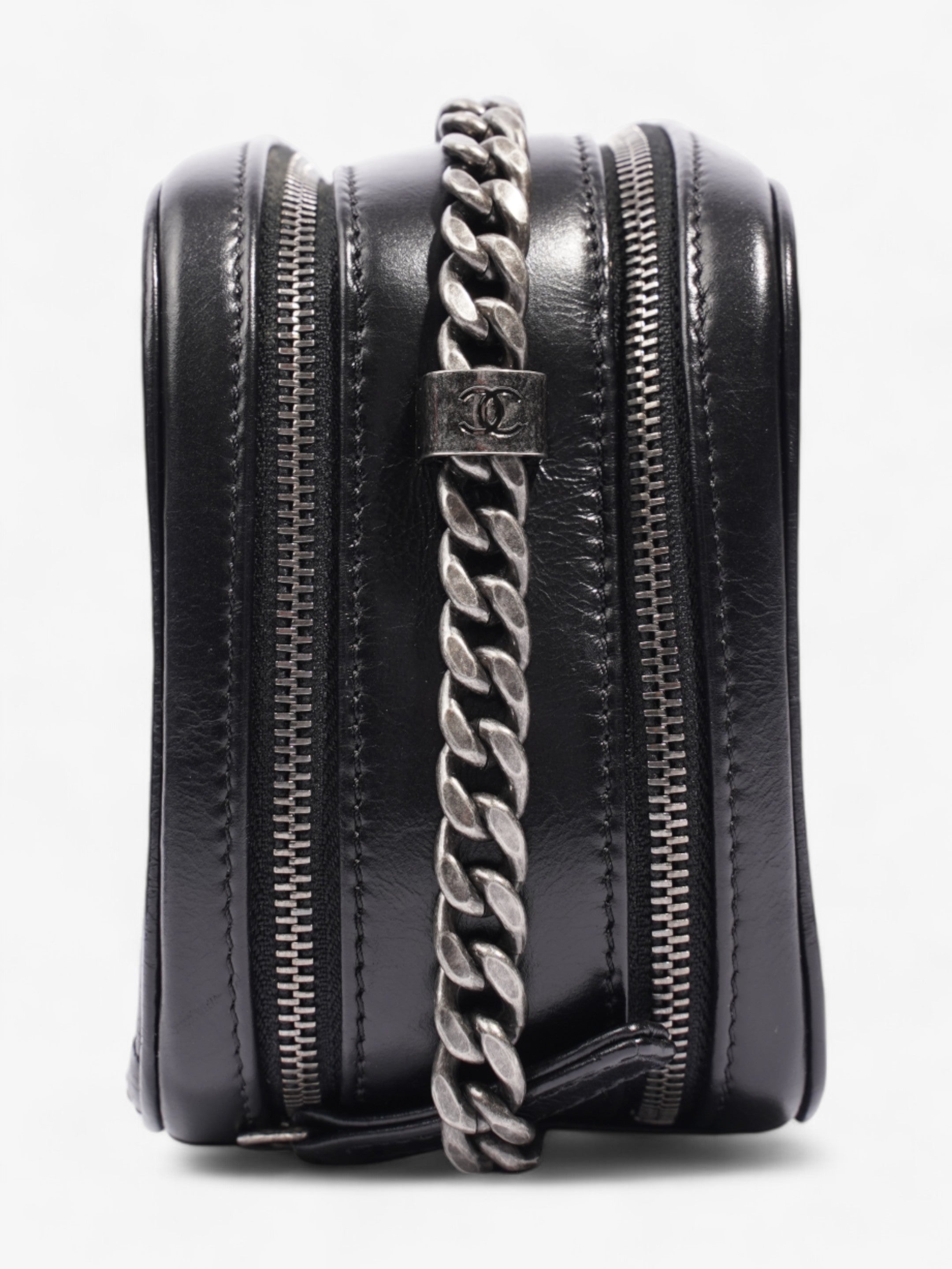 Chanel Coco Boy Camera Bag Black Calfskin Leather