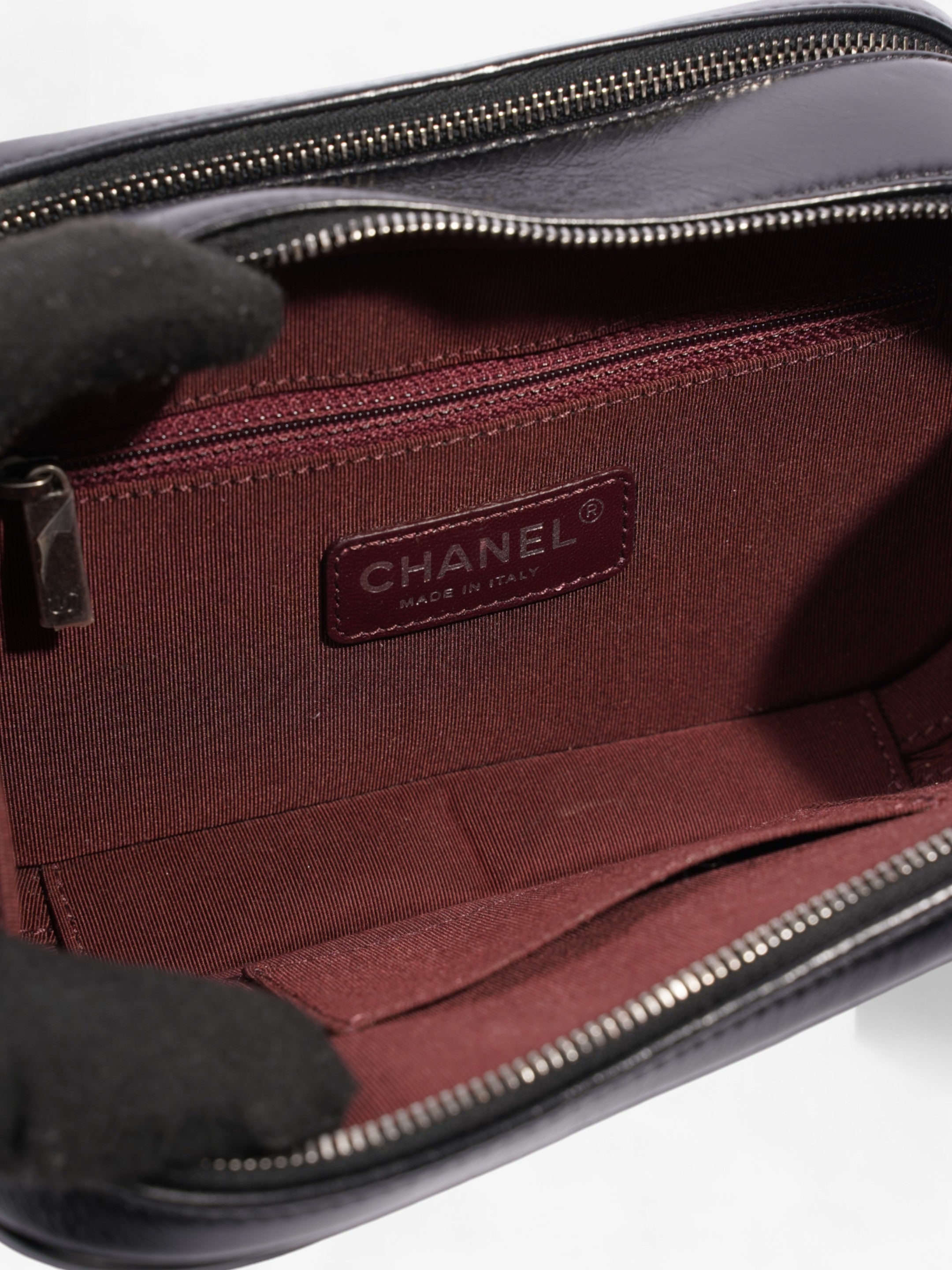 Chanel Coco Boy Camera Bag Black Calfskin Leather