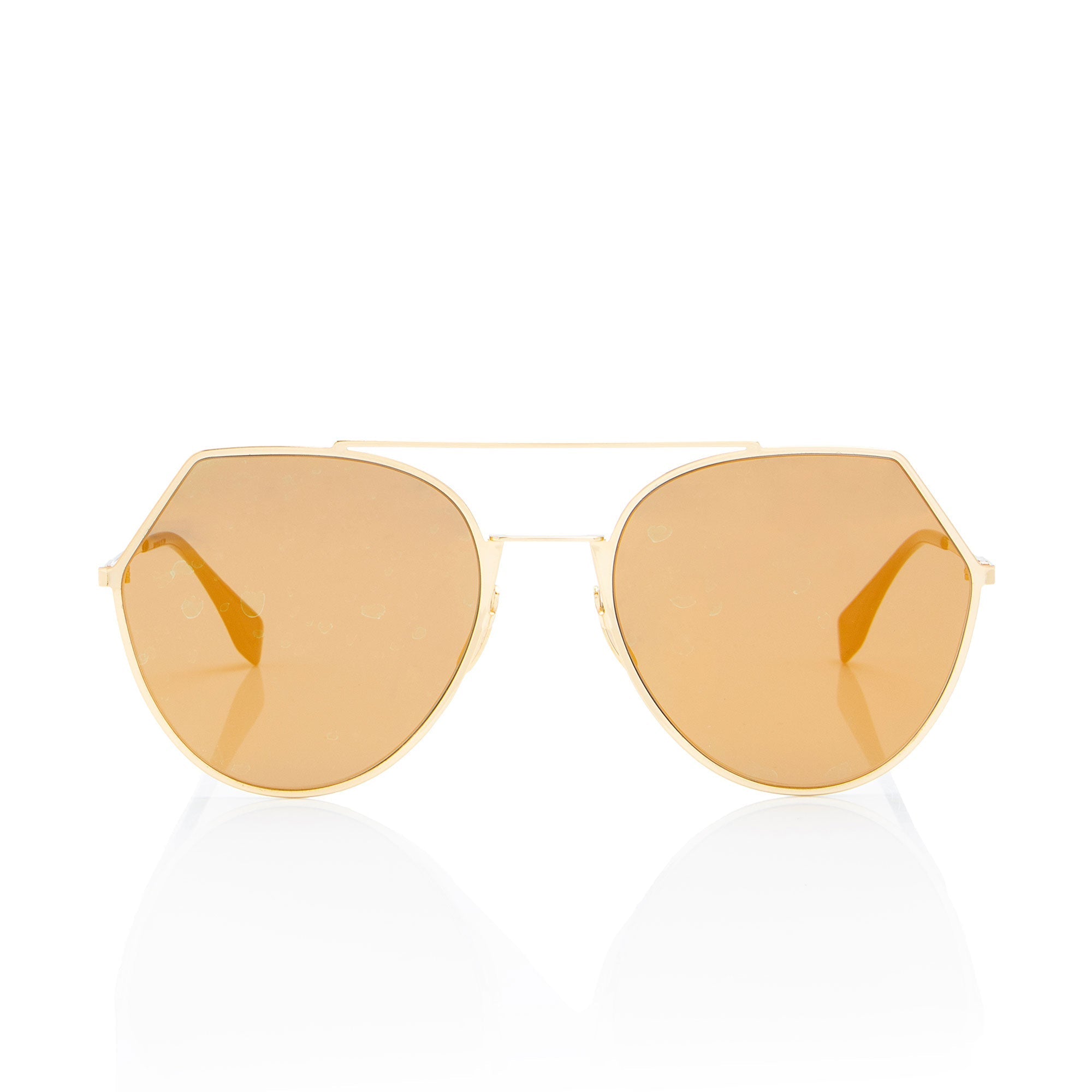 Fendi Angled Aviator Sunglasses