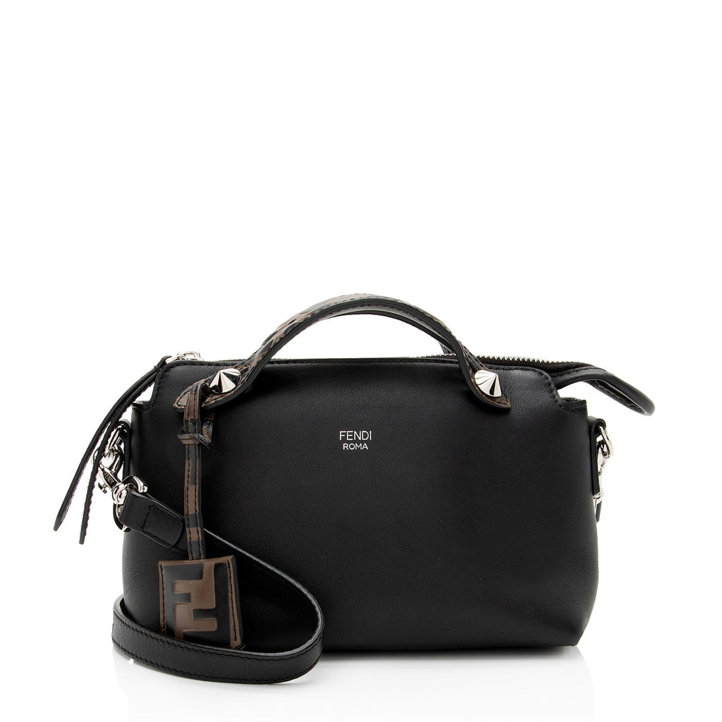 Fendi Calfskin FF Embossed By The Way Mini Boston Bag
