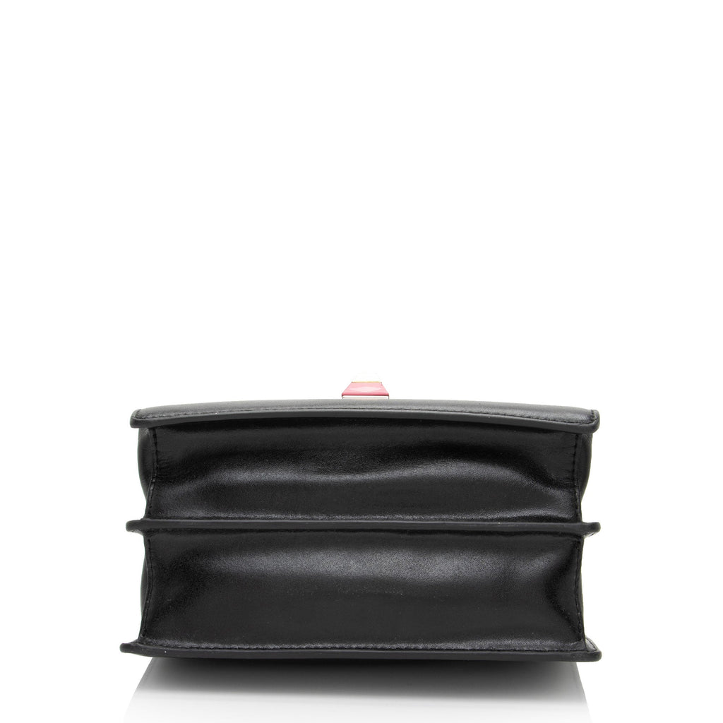 Fendi Calfskin Studded Kan I Small Shoulder Bag