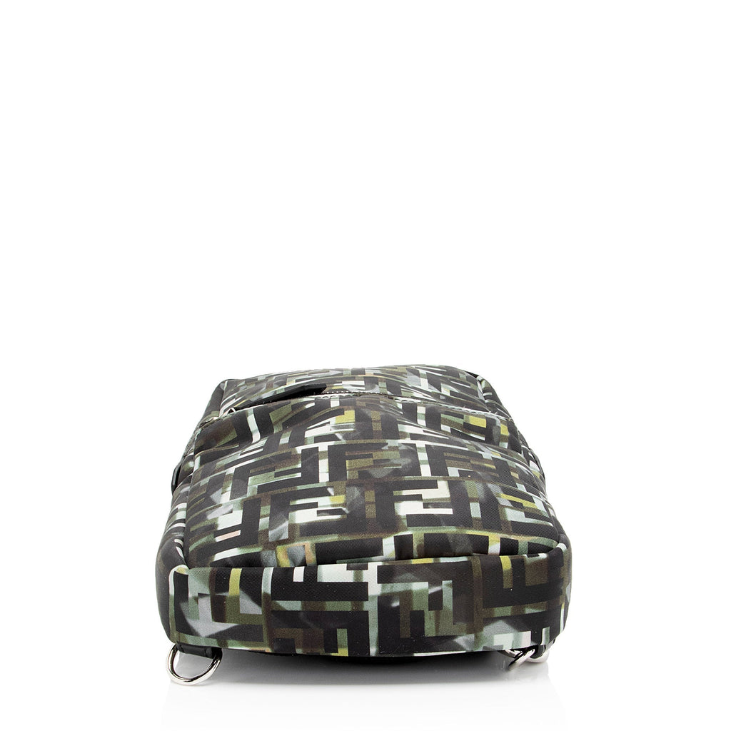 Fendi Camouflage FF Nylon Sling Bag