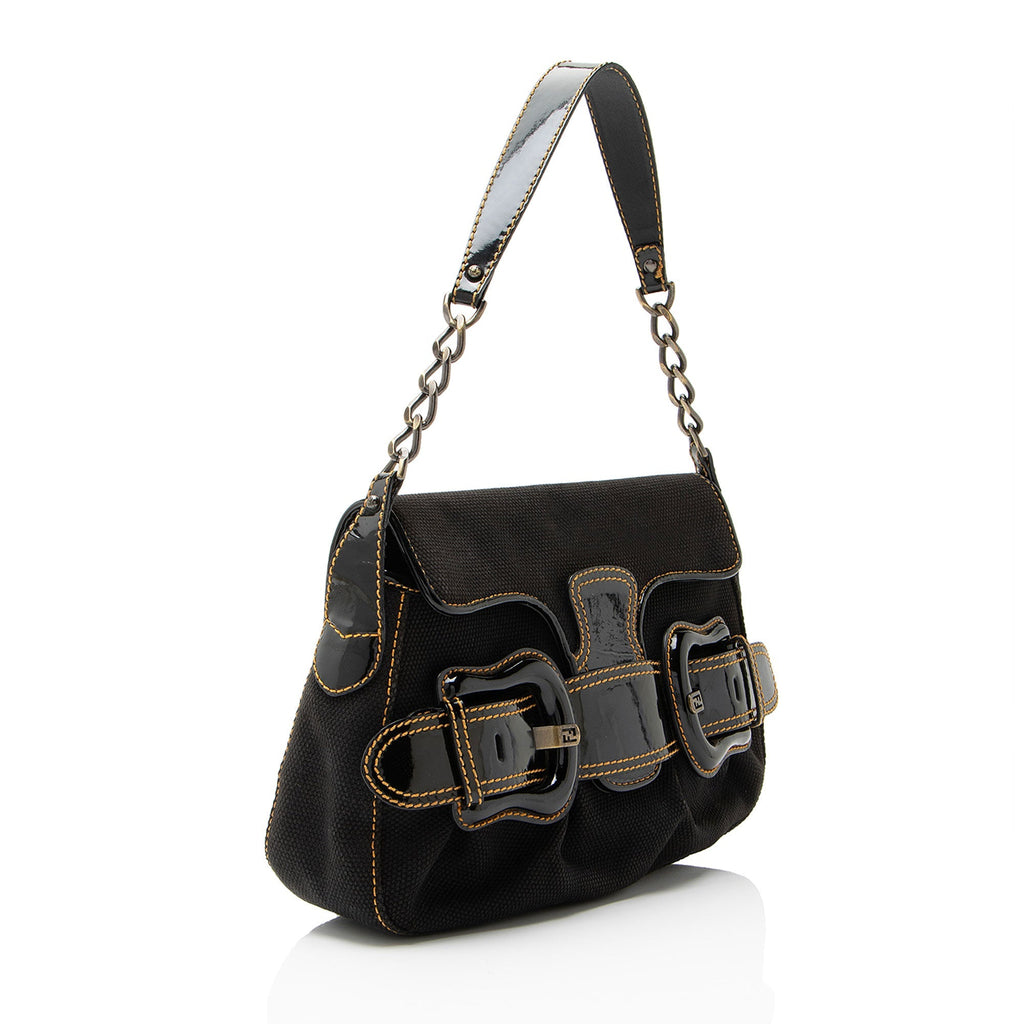 Fendi Canvas B Bis Shoulder Bag