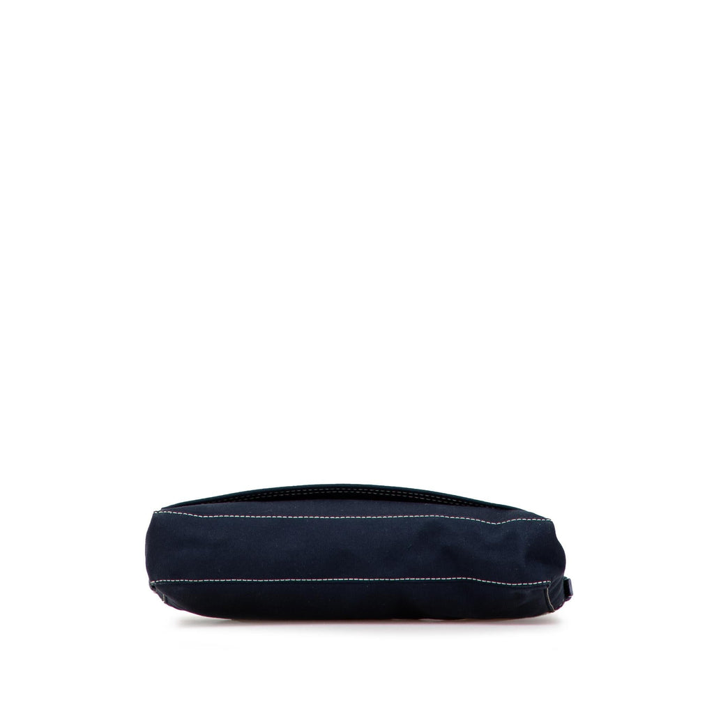 Fendi Canvas FF Marble Baguette Shoulder Bag