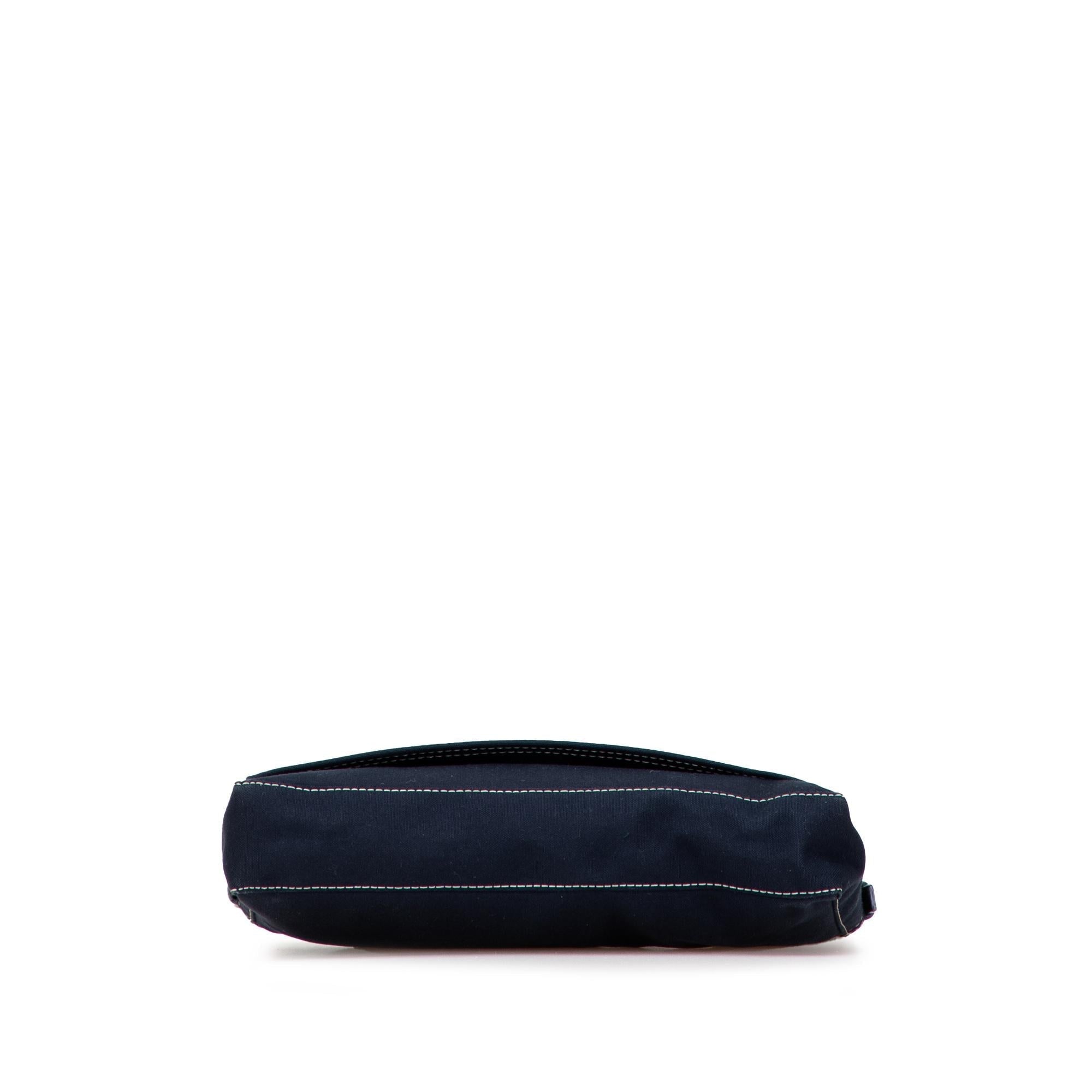 Fendi Canvas FF Marble Baguette Shoulder Bag