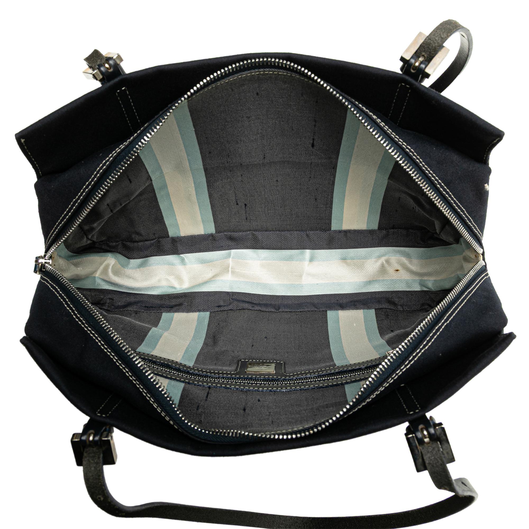 Fendi Canvas FF Marble Shoulder Bag