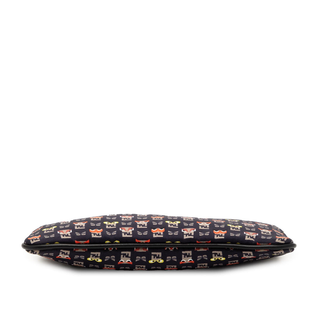 Fendi Canvas Monster Clutch