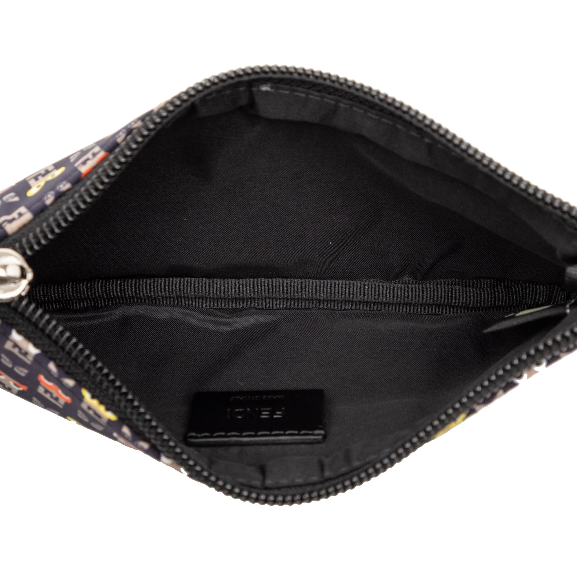Fendi Canvas Monster Clutch