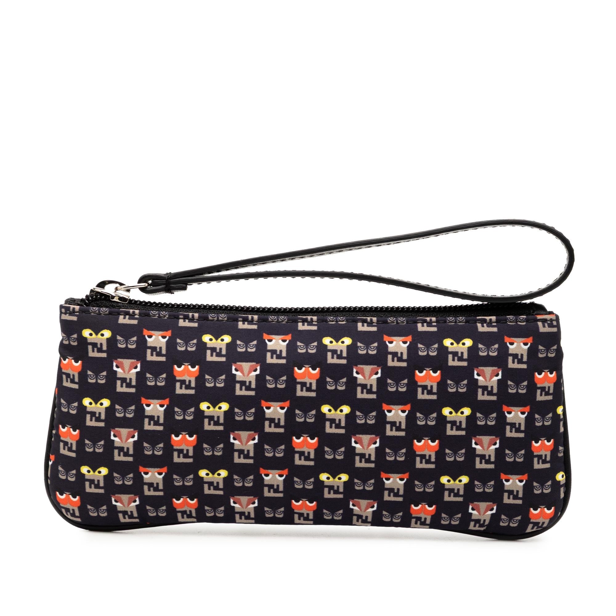 Fendi Canvas Monster Clutch