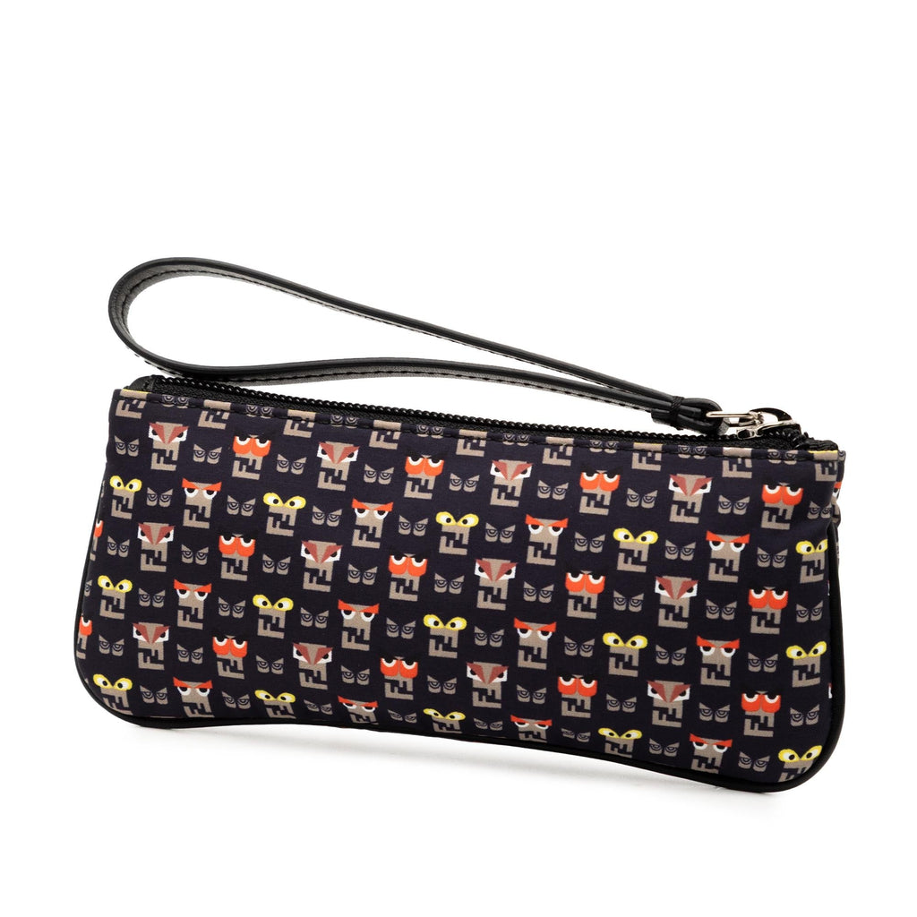 Fendi Canvas Monster Clutch