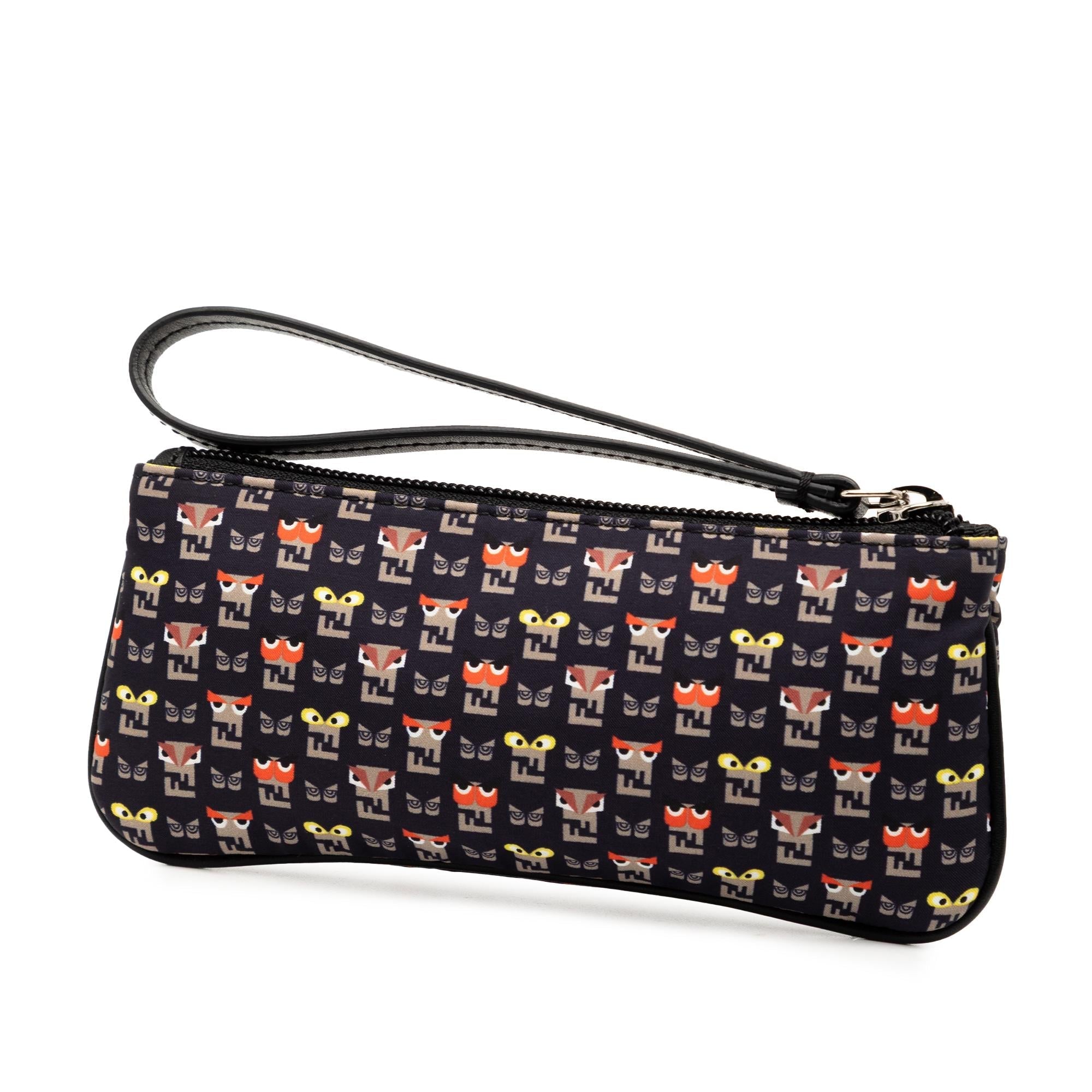 Fendi Canvas Monster Clutch