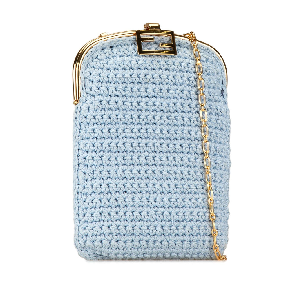 Fendi Crochet Baguette Phone Bag (SHG-MmCVjm)