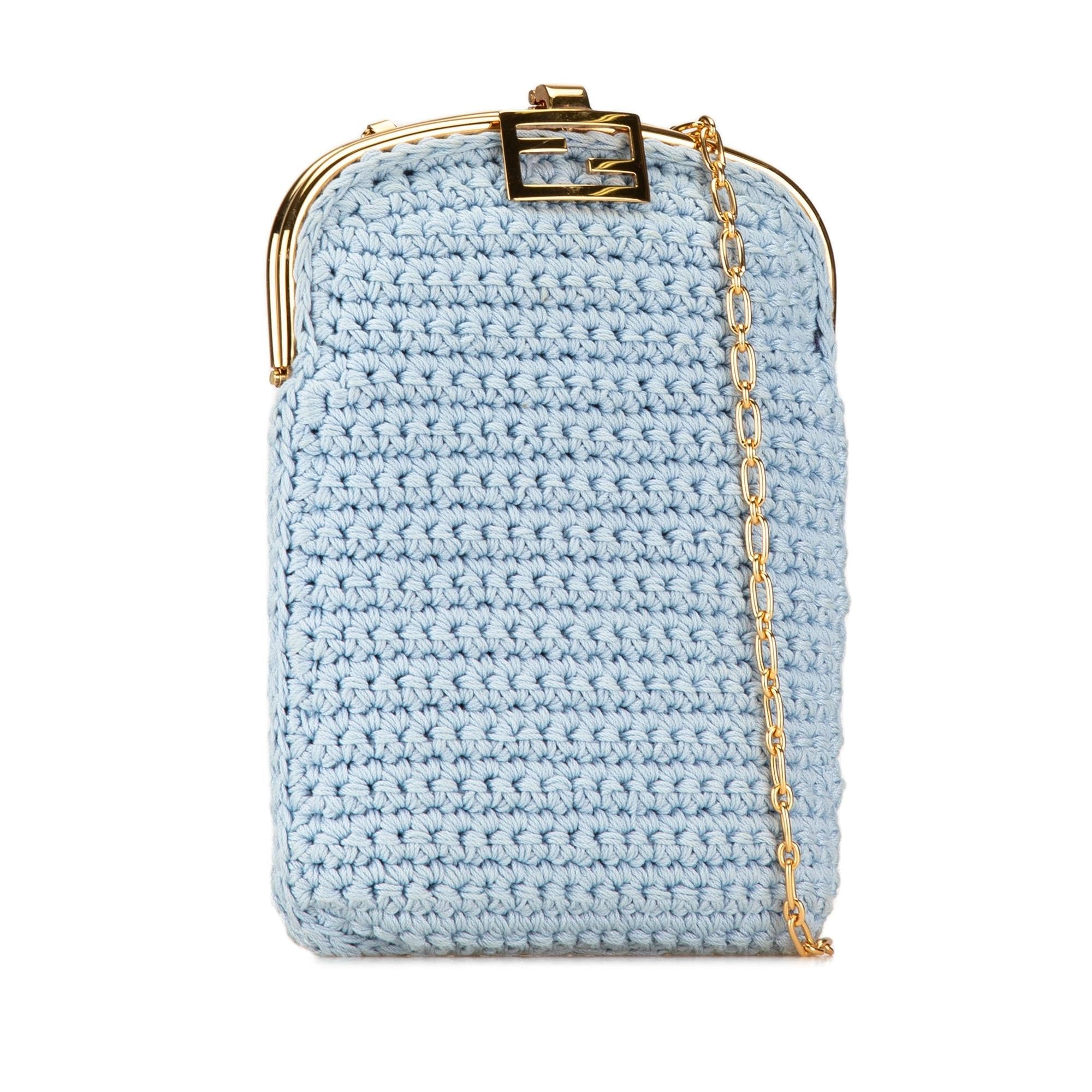 Fendi Crochet Baguette Phone Bag (SHG-MmCVjm)