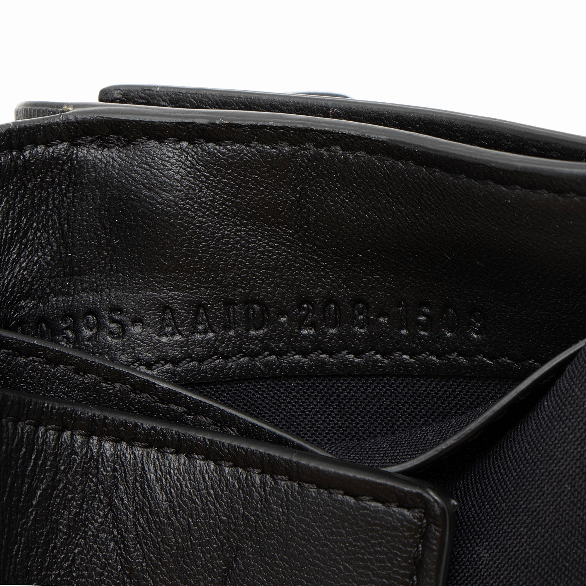Fendi Embossed FF Nappa Leather Baguette Micro Trifold Wallet