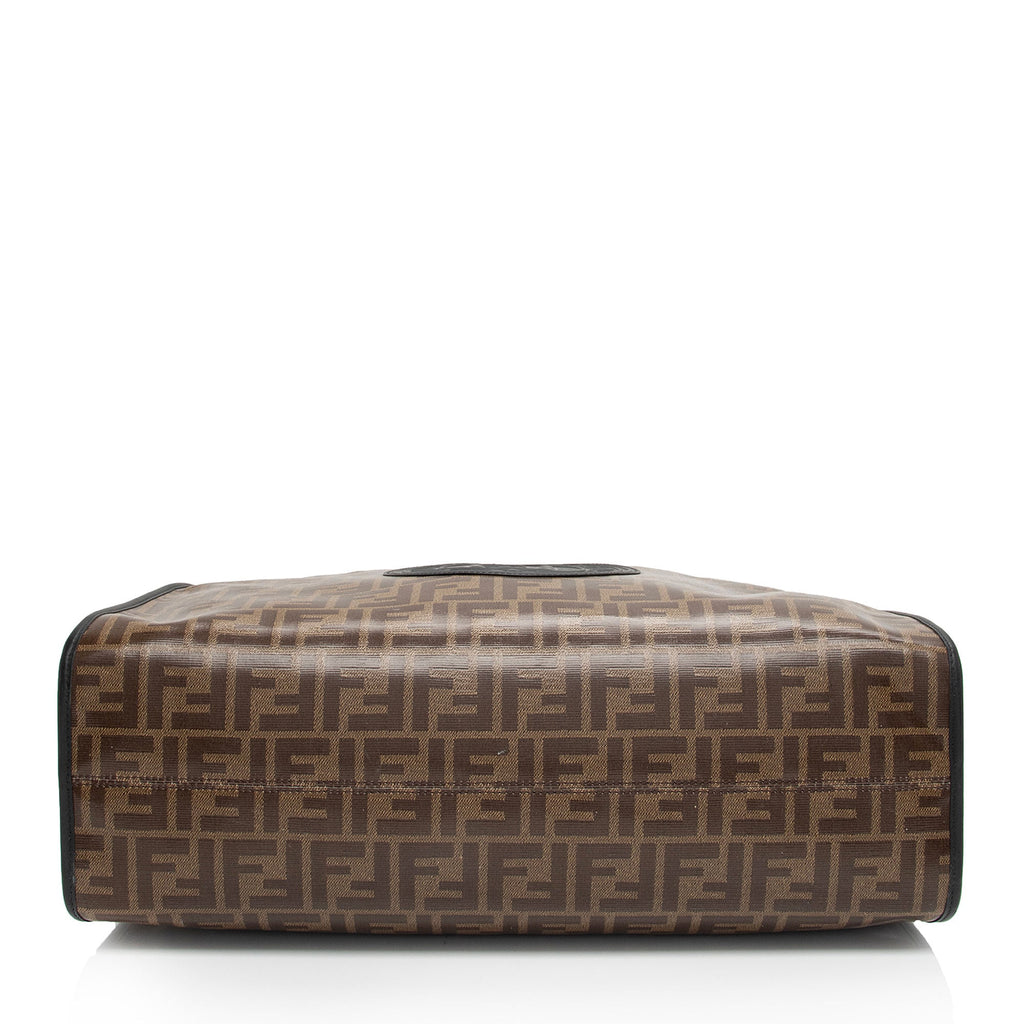 Fendi FF Coated Canvas 1974 Runaway Shopper Tote (SHF-tIEaHe)