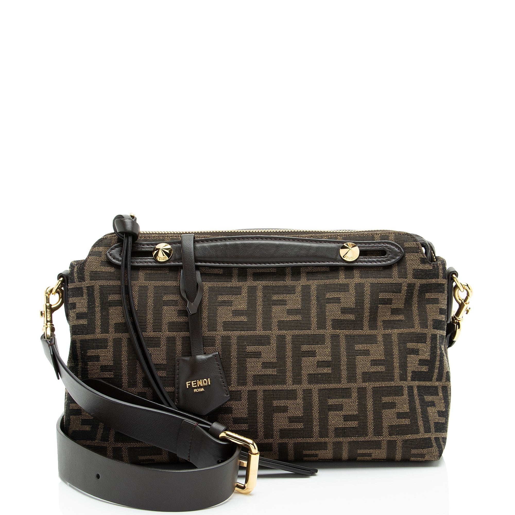 Fendi FF Canvas By The Way Soft Medium Boston Bag