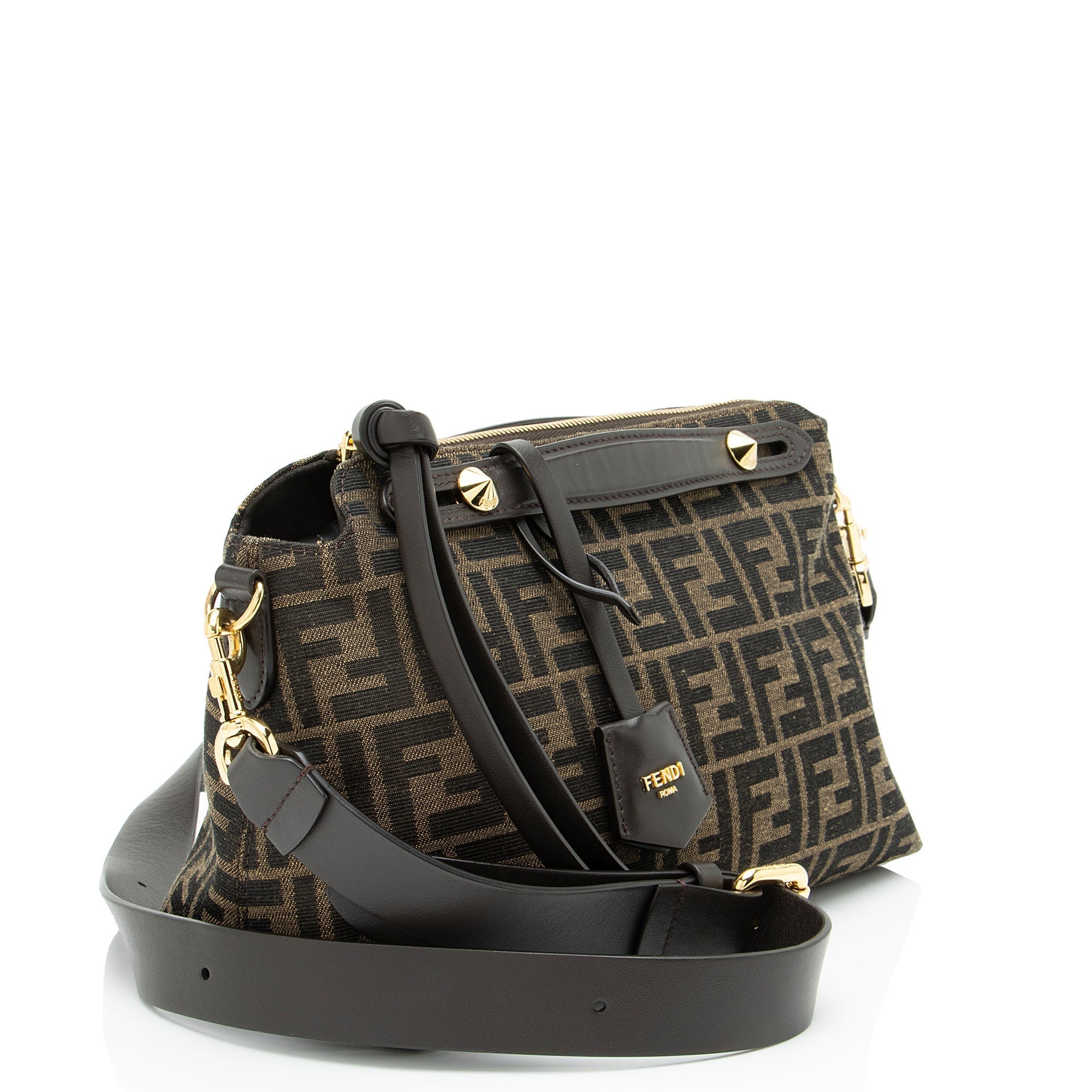 Fendi FF Canvas By The Way Soft Medium Boston Bag