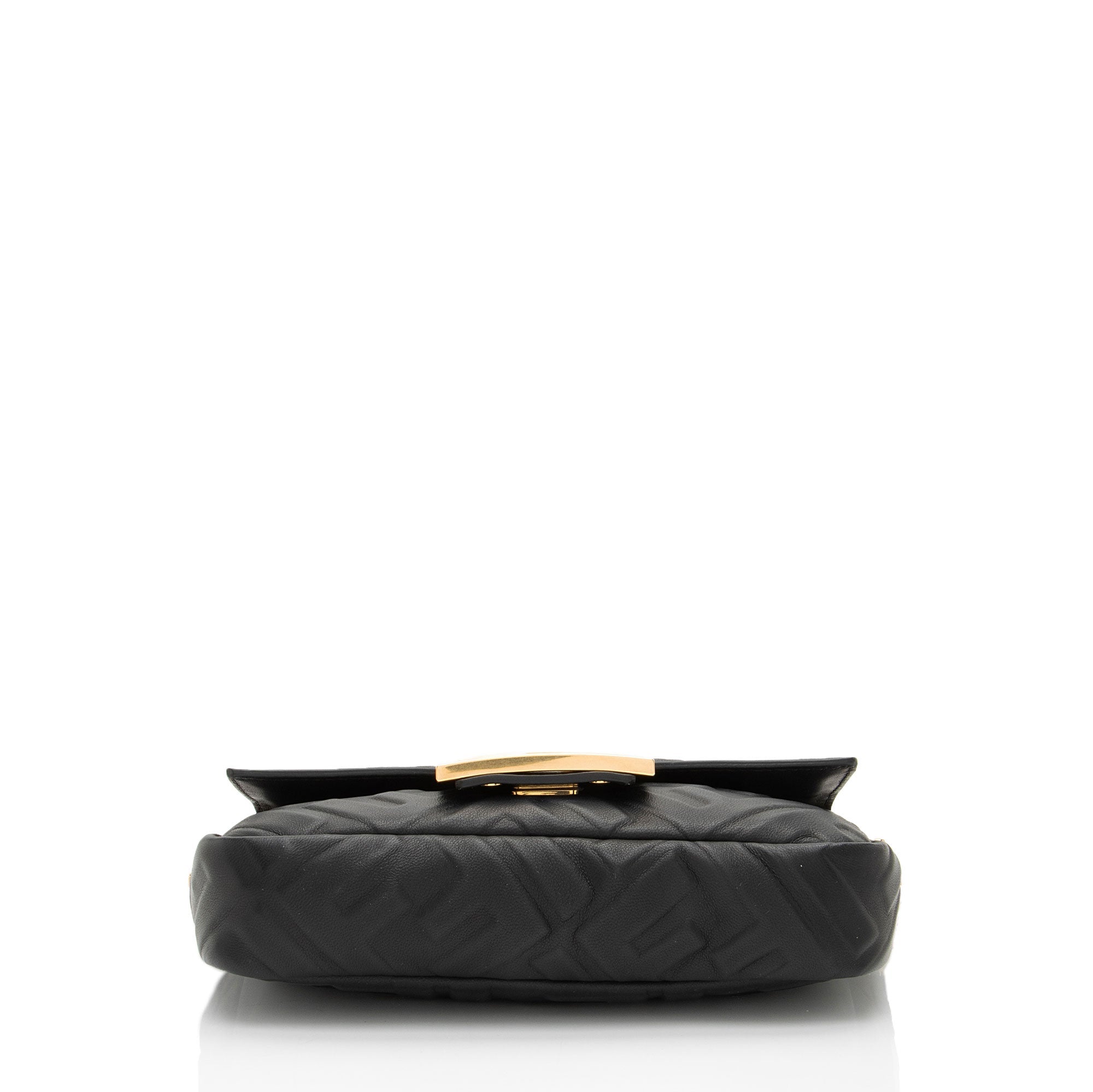 Fendi FF Embossed 1974 Mini Baguette Shoulder Bag