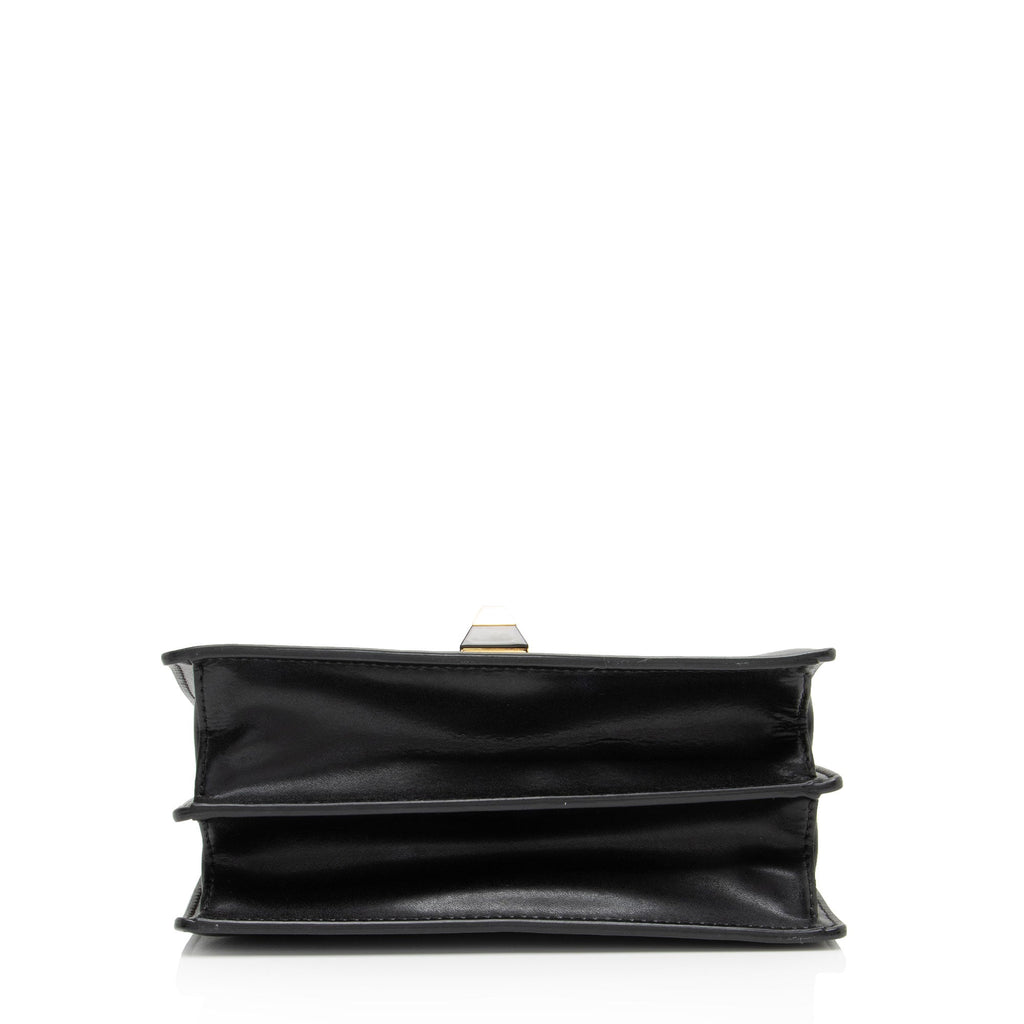 Fendi FF Embossed Calfskin Kan I Small Shoulder Bag
