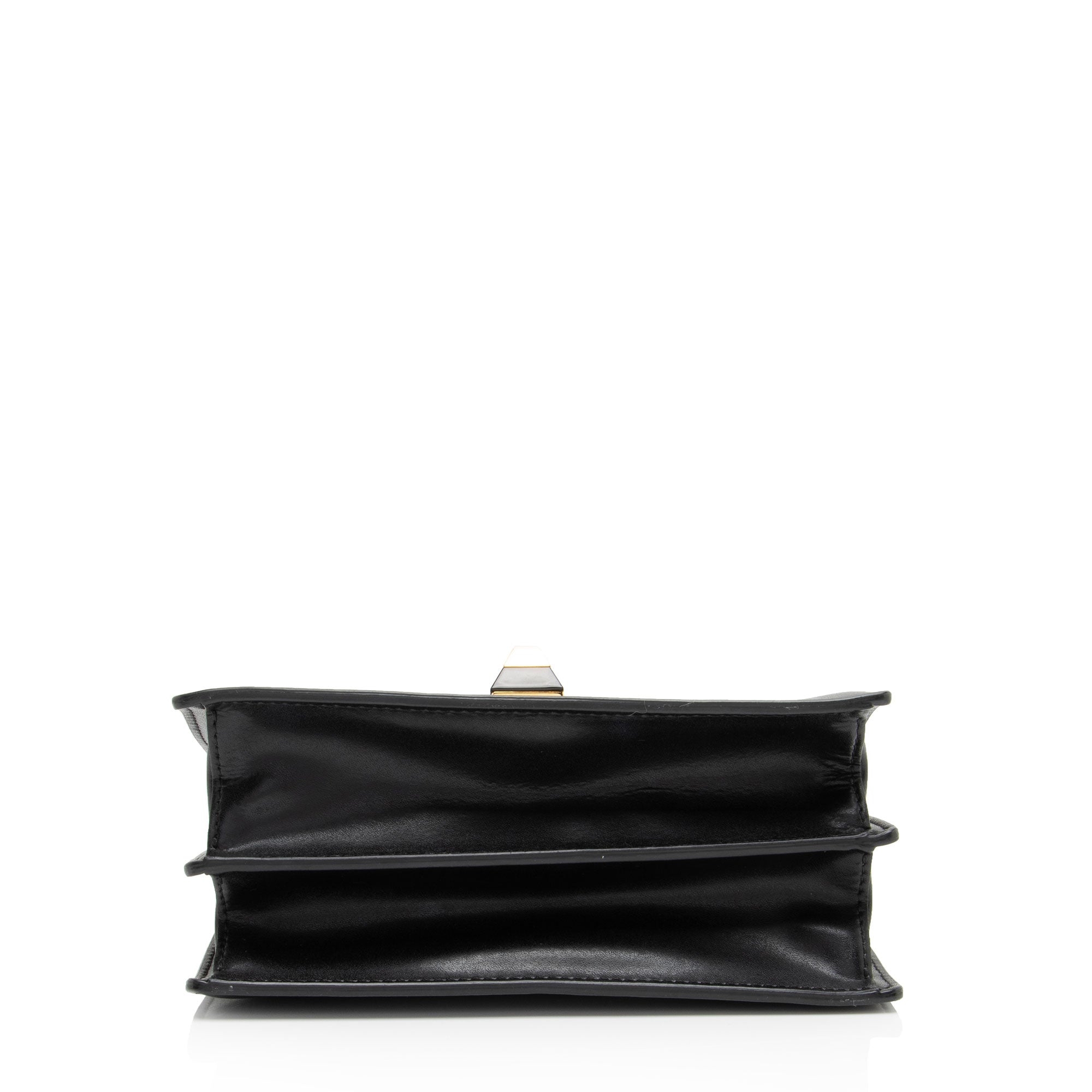 Fendi FF Embossed Calfskin Kan I Small Shoulder Bag