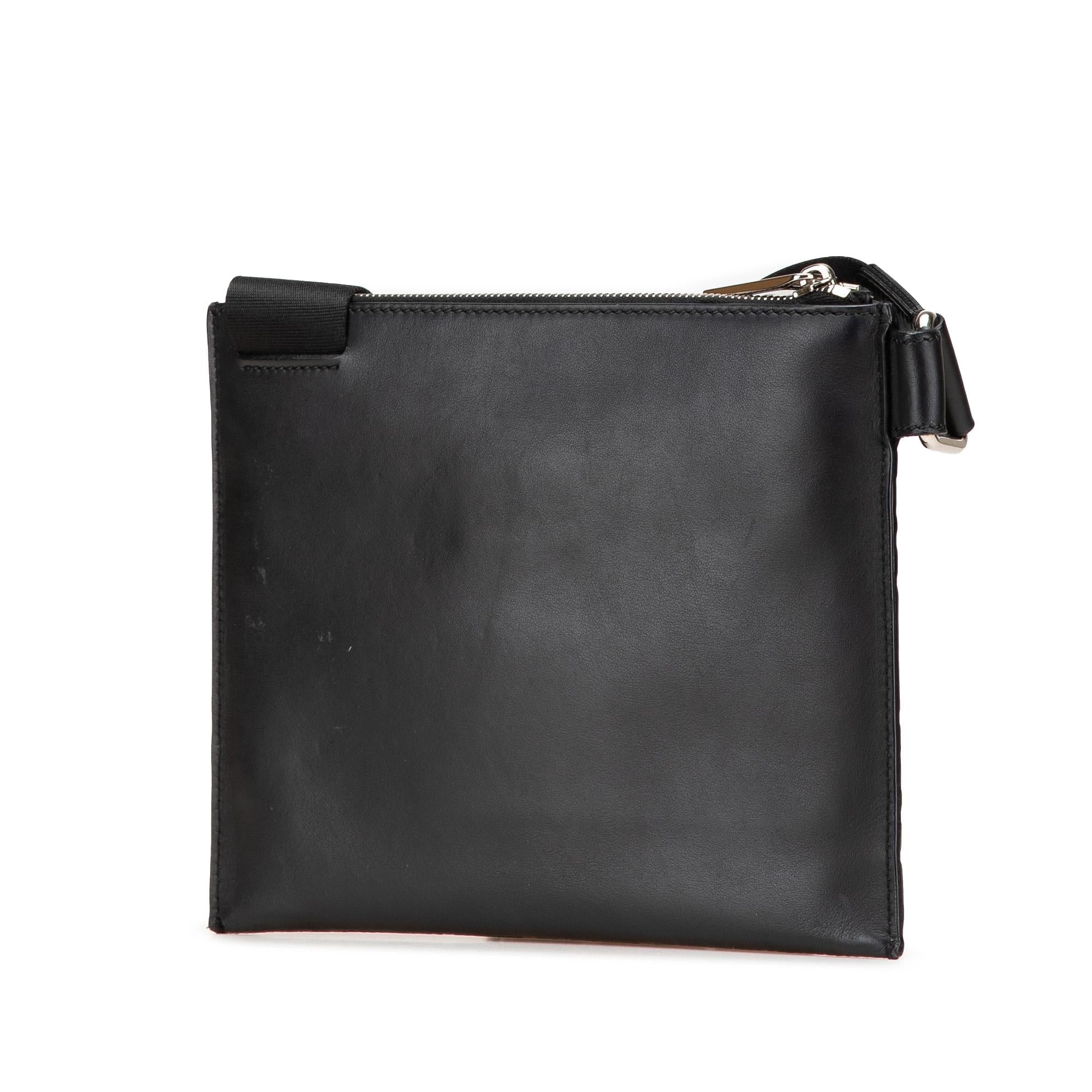 Fendi FF Embossed Leather 1974 Crossbody