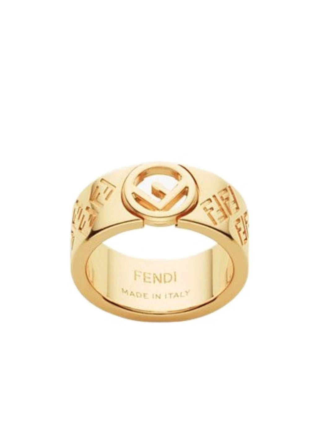 FENDI FF GOLD-TONE BAND RING