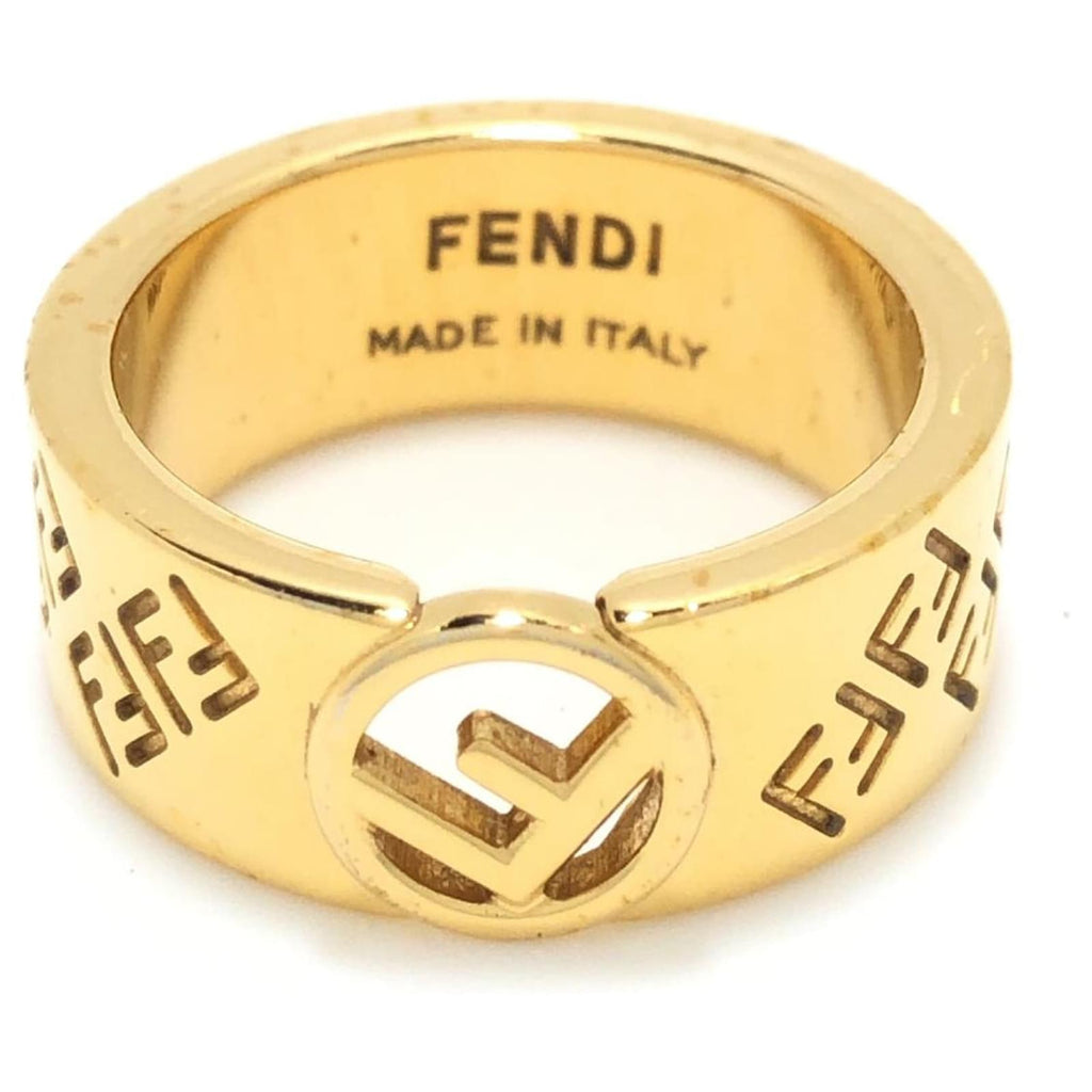 FENDI FF GOLD-TONE BAND RING