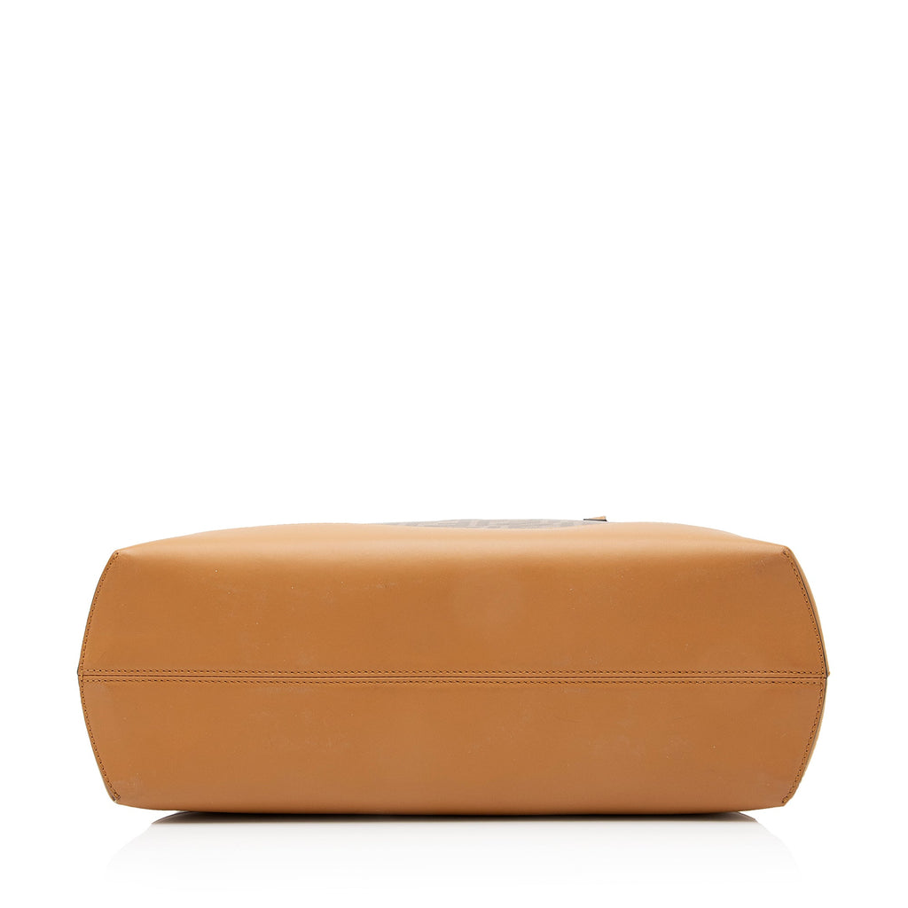 Fendi FF Spalmati Vetrificato Shopper Tote (SHF-23631)